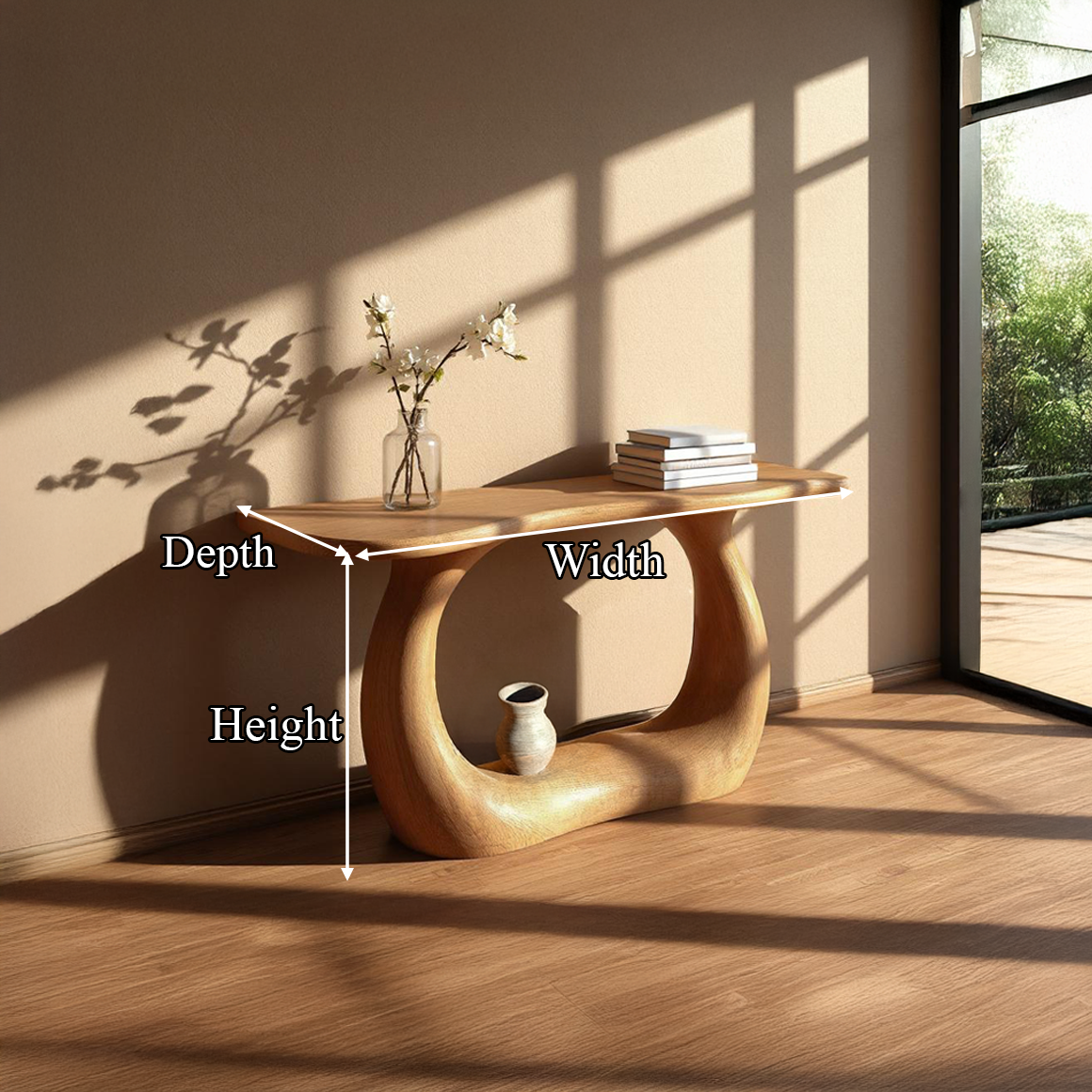 Rustic Tree Inspired Console Table Hallway Or Entryway SINLSACS273