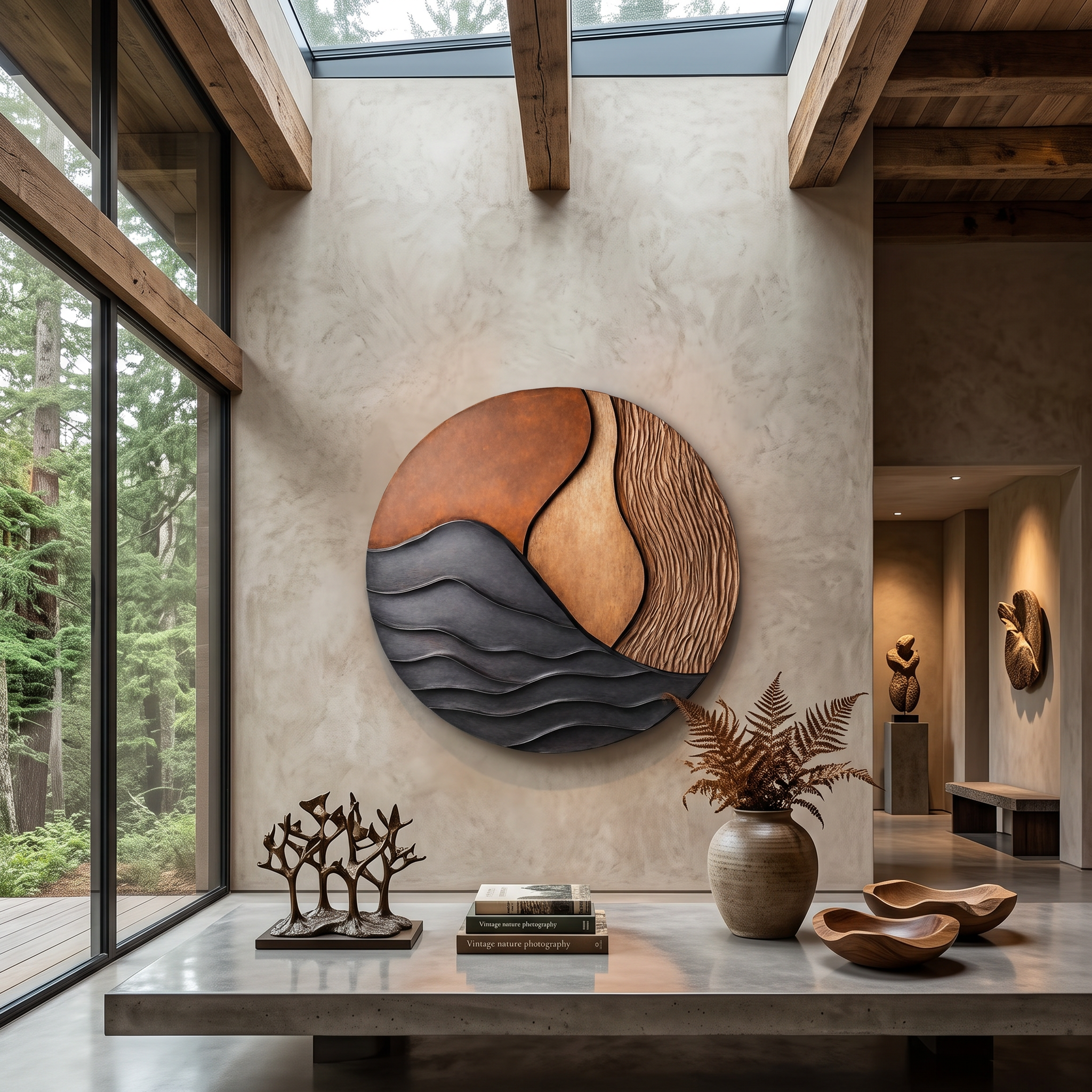 Mid Century Wood Wall Art For Bedroom Modern Home Decor SILDTTNWA013