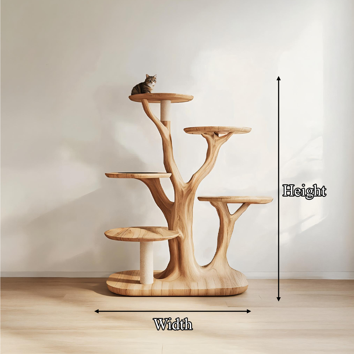 Mid Century Tree Cat Tower Lounge Living Room SINLSATT044