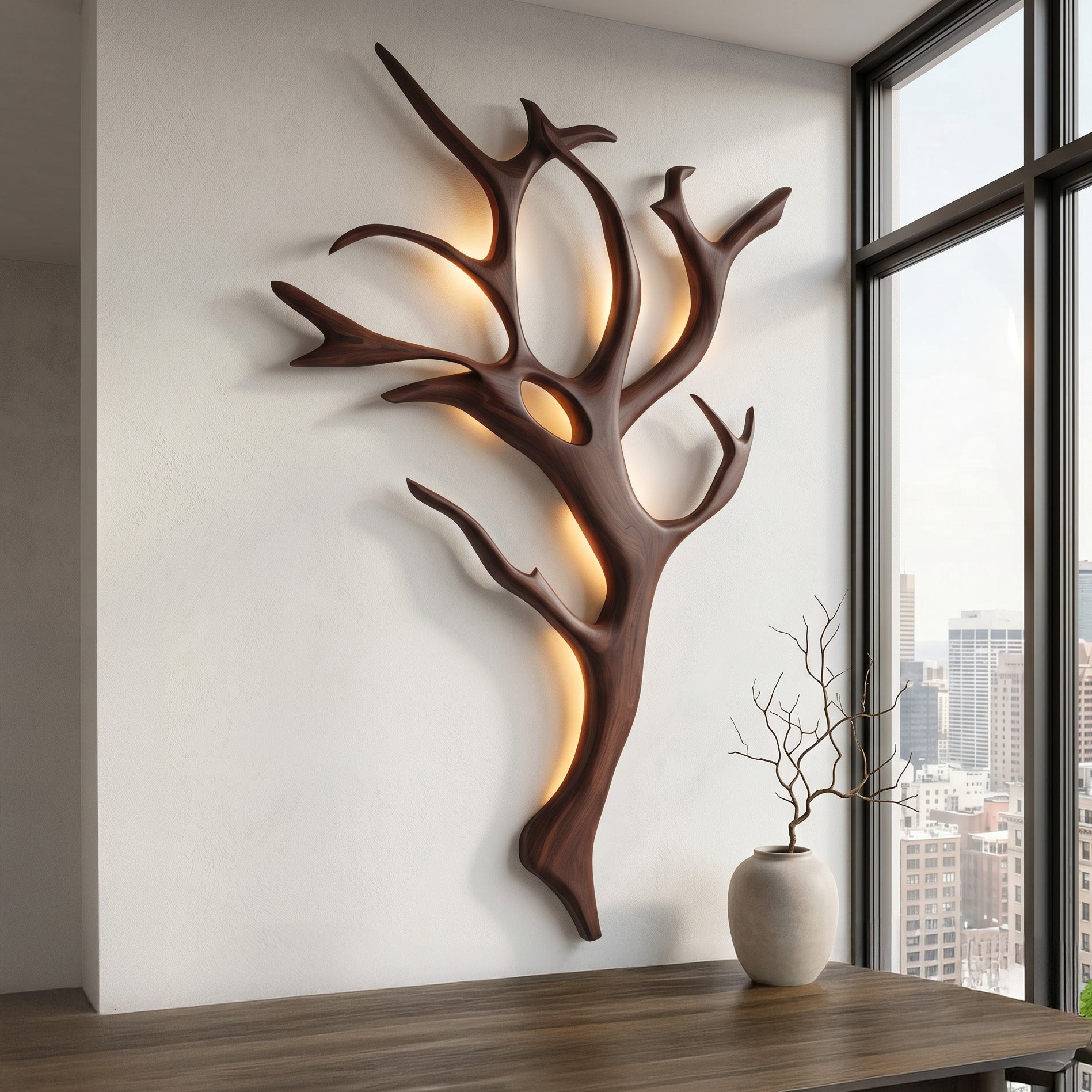 Handcrafted Branch Wall Lamp For Wall Decor RTTHHNLAM061