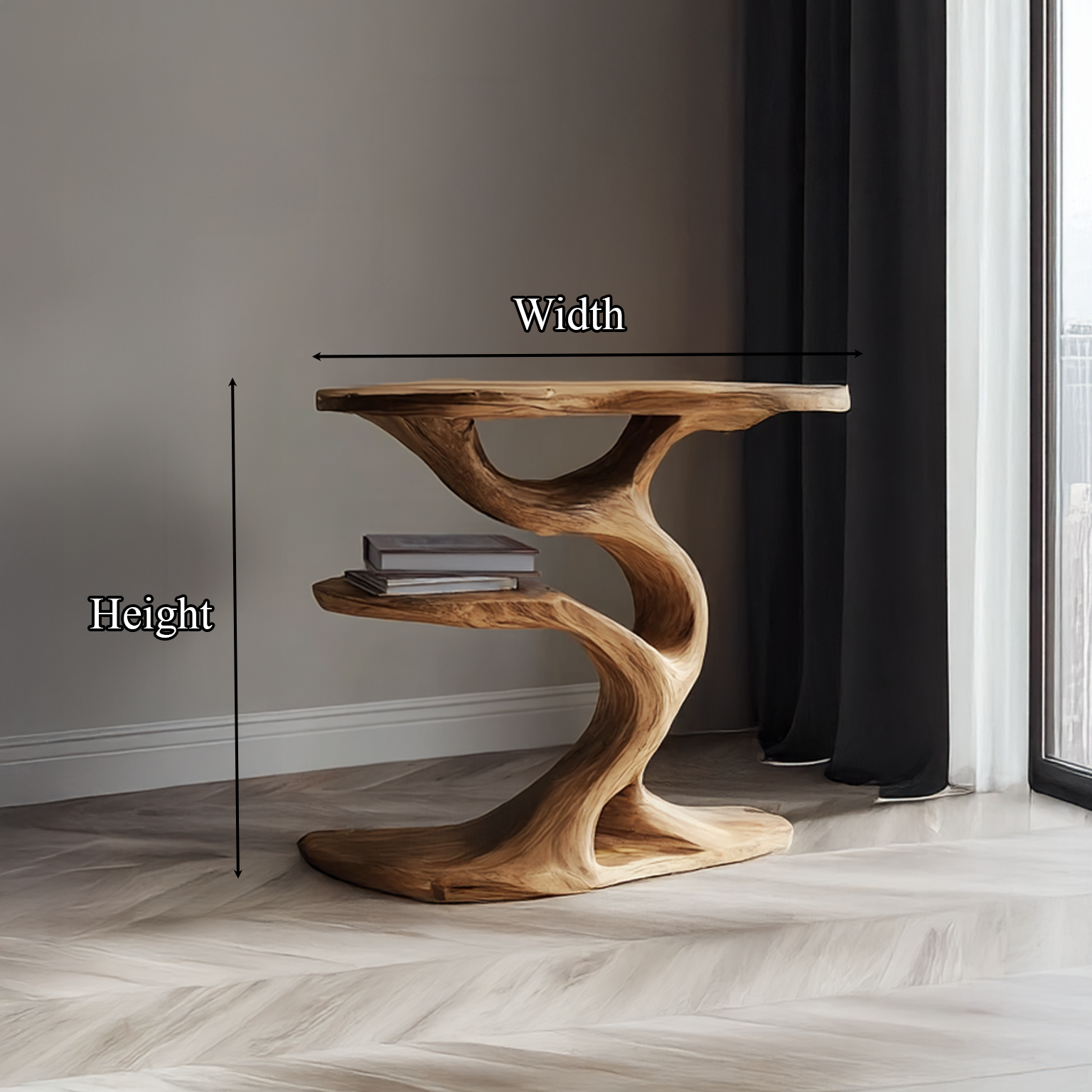Rustic Tree End Table Living Room SINLSABT024