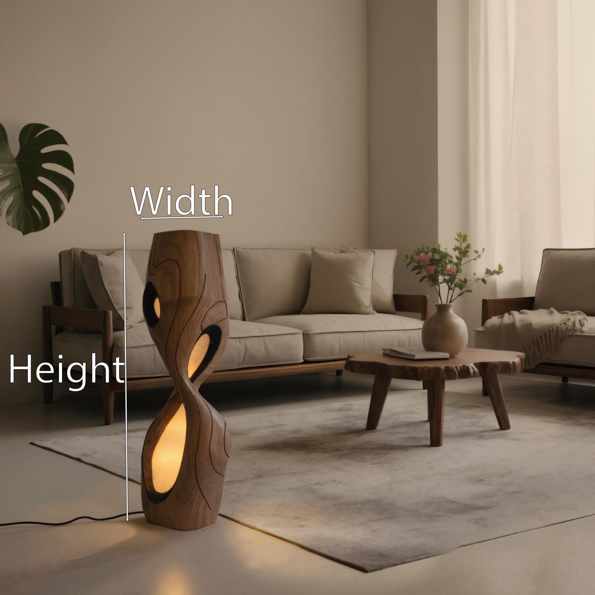 Modern Sculptural Floor Lamp For Living Room Or Bedroom SITHHNLAM019