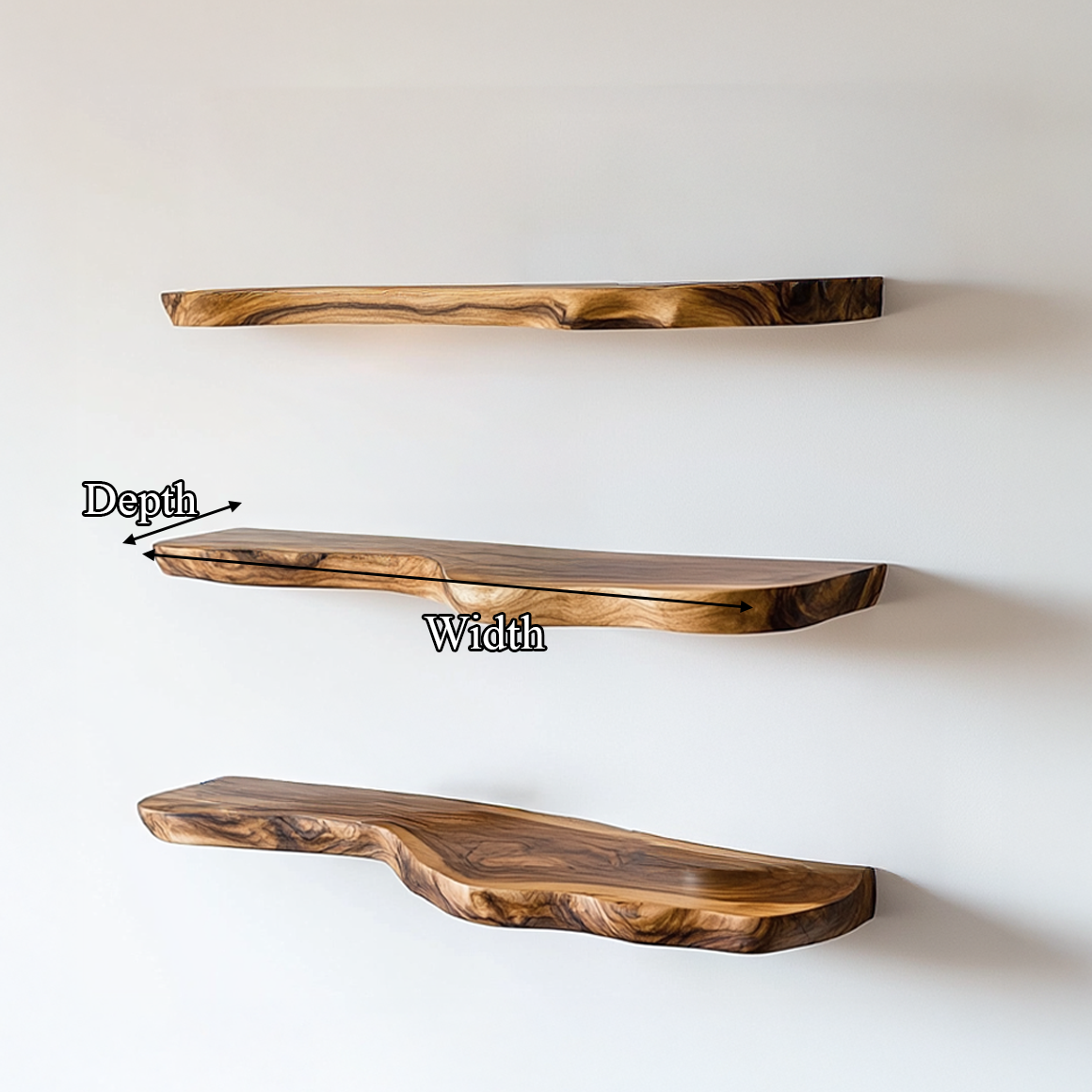 Rustic Floating Display Shelf For Living Room Wall SINLSAFL335