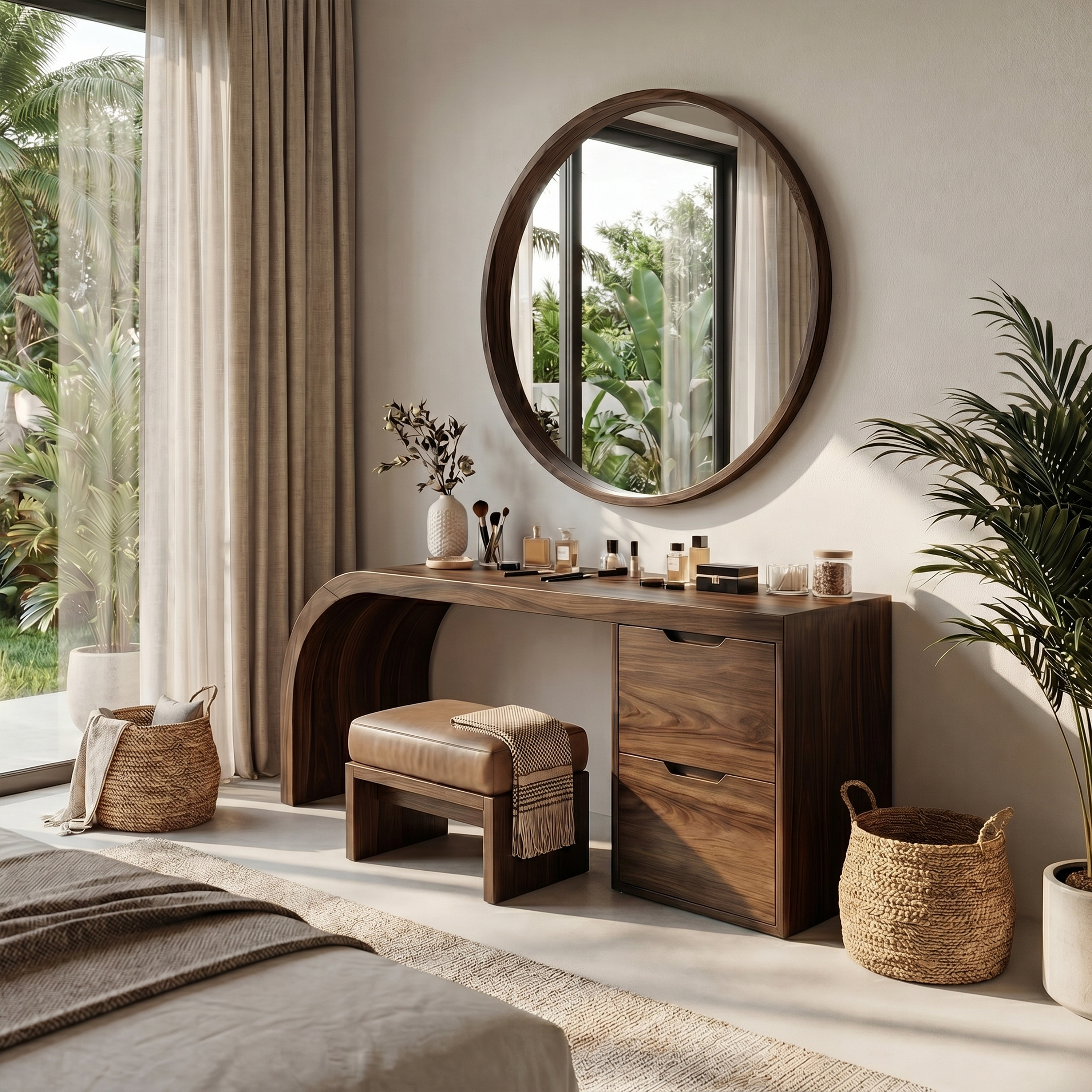 Industrial Vanity Table Home Office Makeup Area Dressing Space SILDTTRMV009