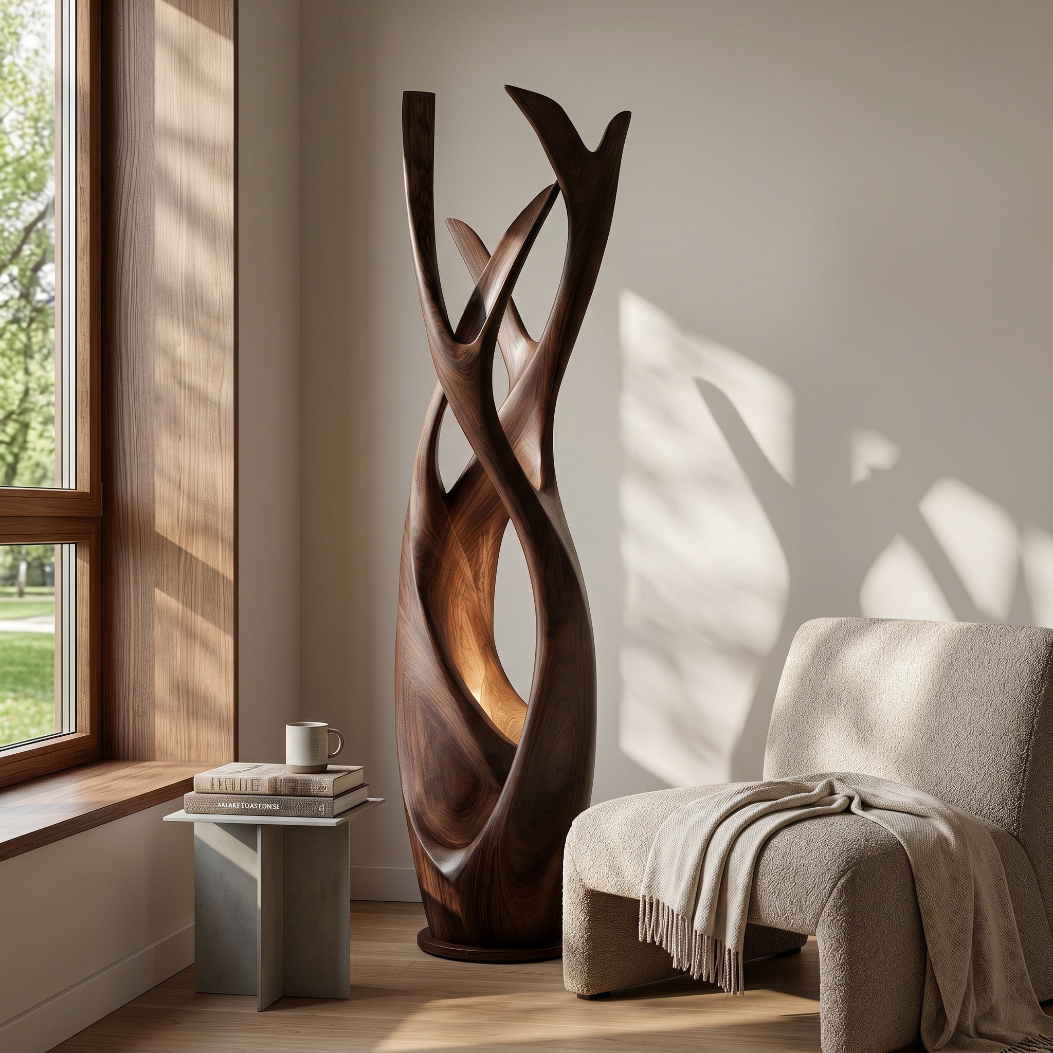 Wooden Floor Lamp For Contemporary Apartment RTTHHNLAM084
