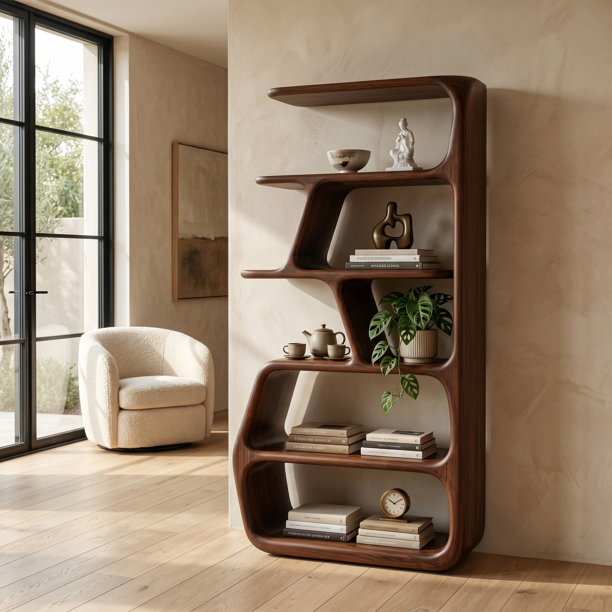 Rustic Wooden Standing Shelf For Apartment Storage RTTHHNSS025