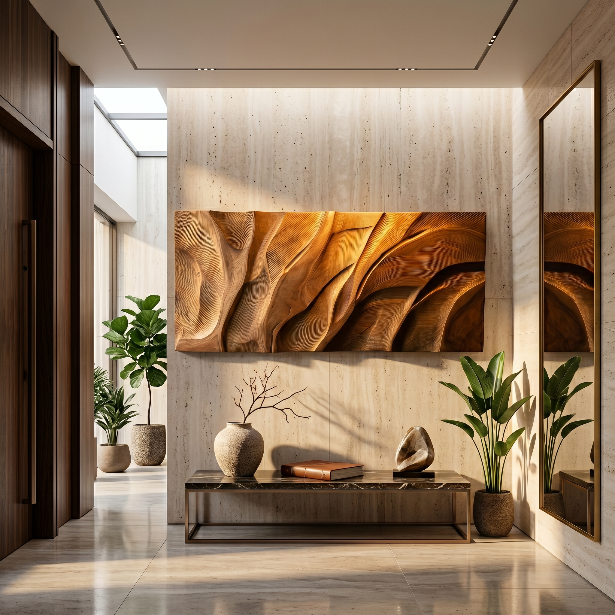 Wooden Wall Art With Textured Design For Kitchen SILDTTRWA139