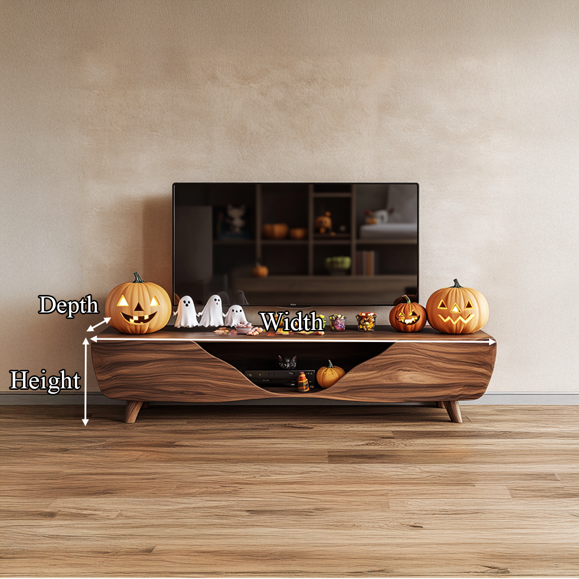 Mid Century Halloween TV Stand Modern Living Room Or Bedroom SINLSASC225