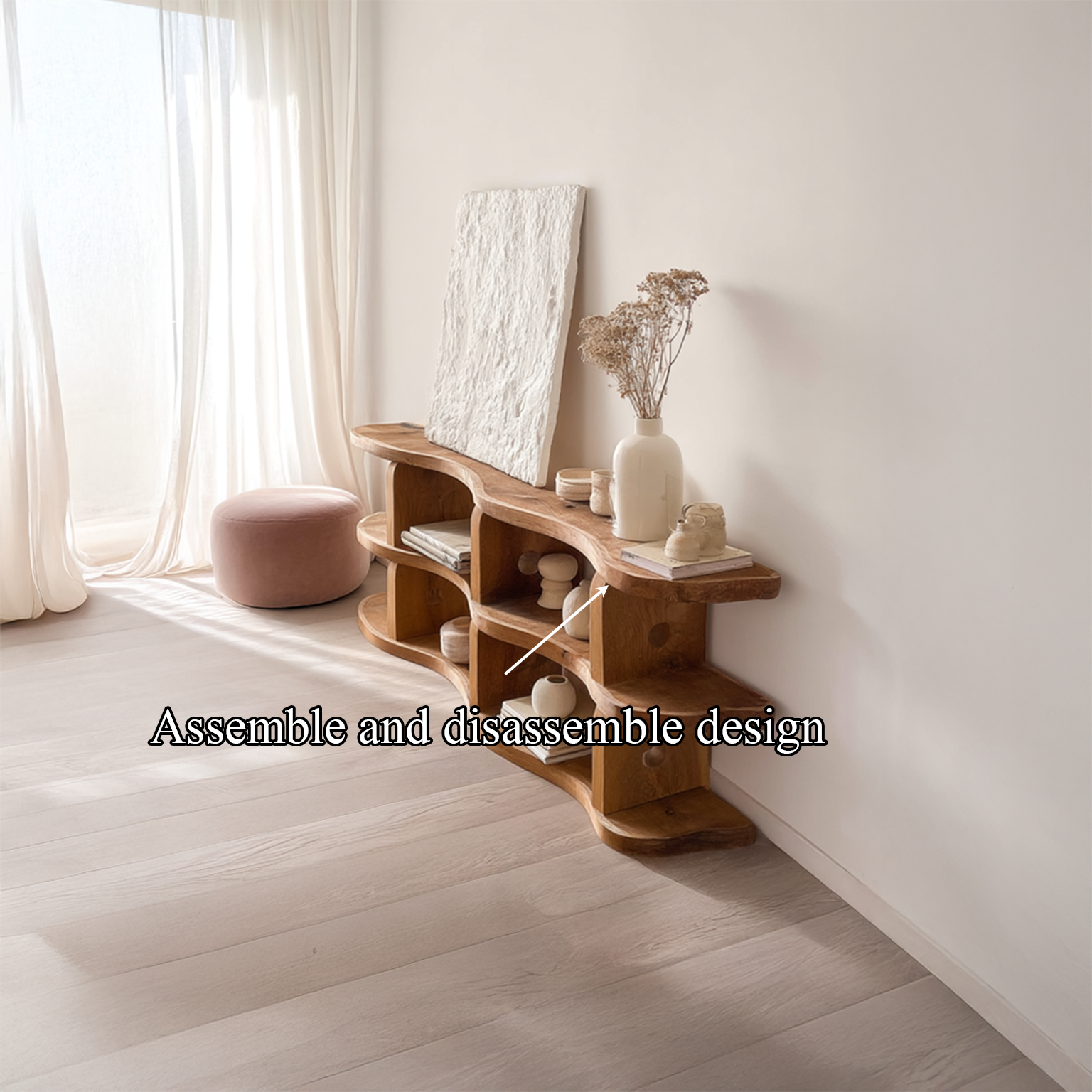 Rustic Wooden Console Table Living Room And Entryway SINLSASC090