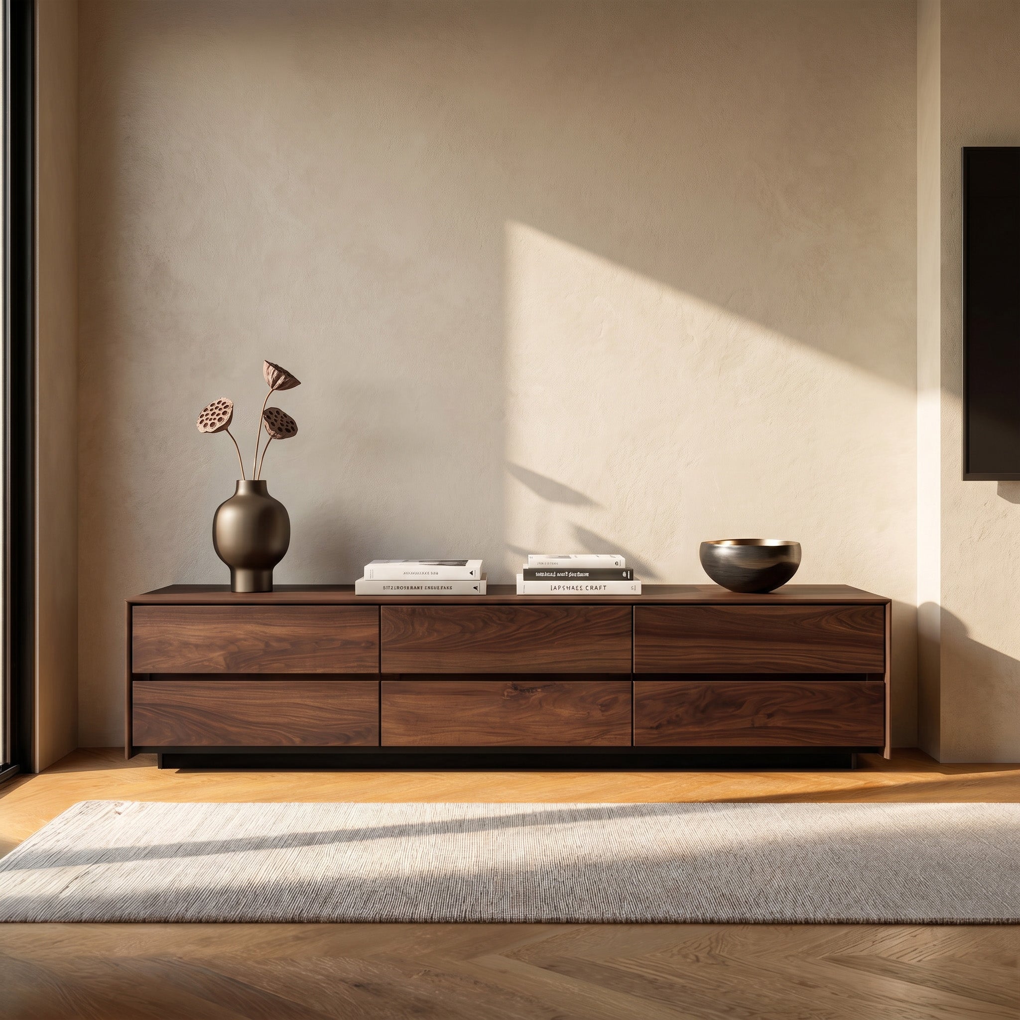 Modern Natural Wood Sideboard For Contemporary Living Room RTTHHNSD038