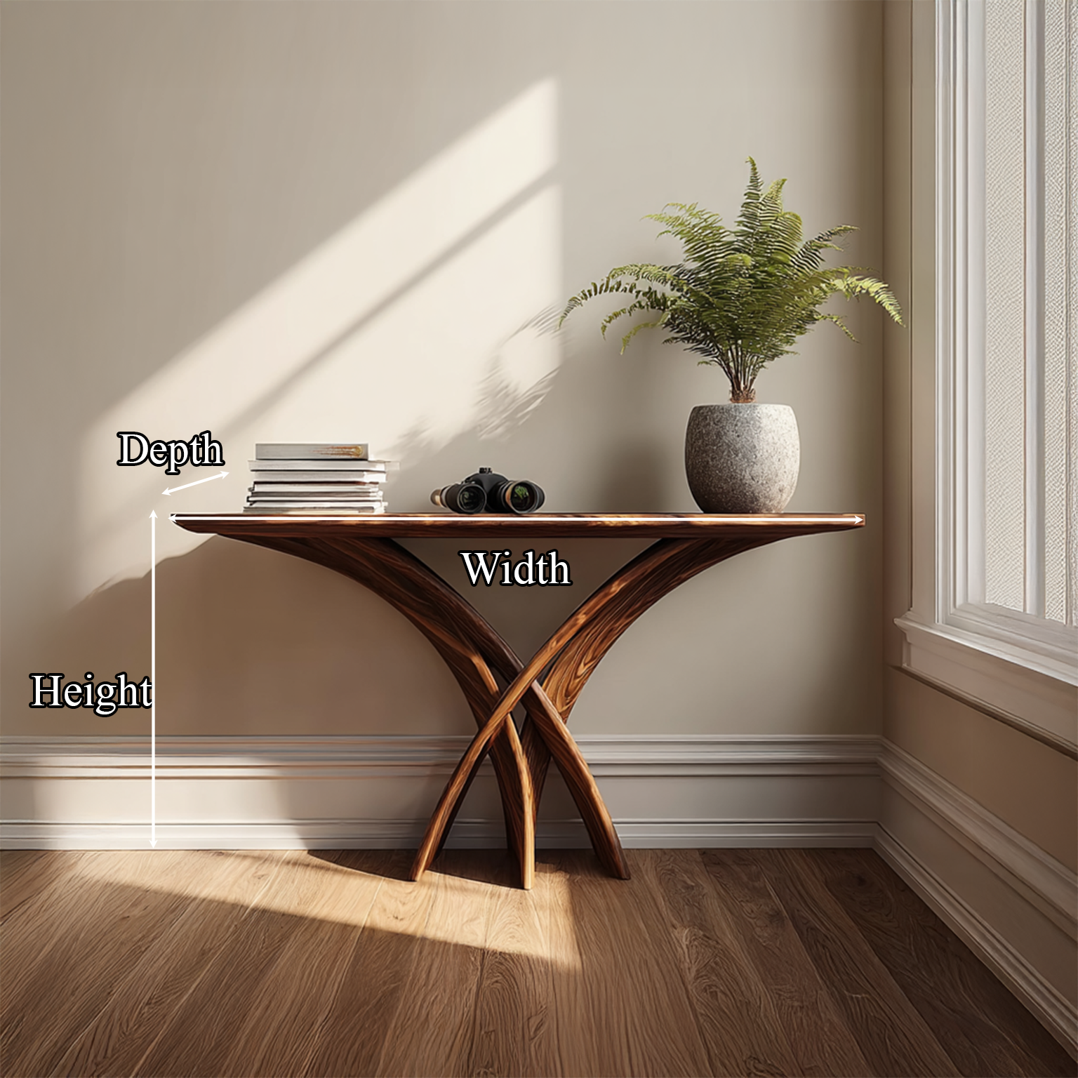 Rustic Wall Console Table Entryway SINLSACS115