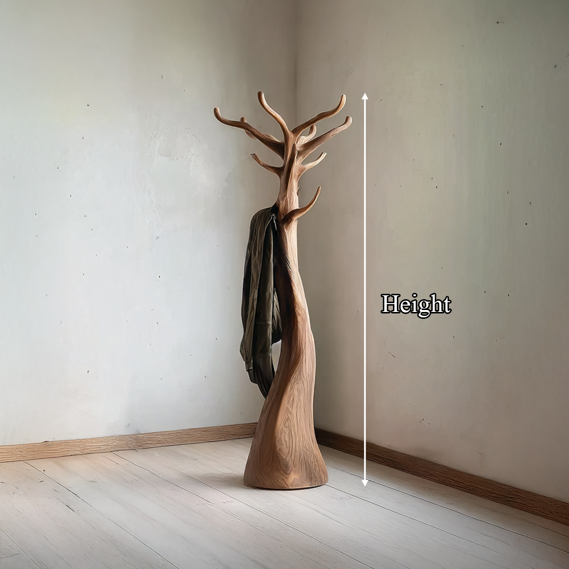 Rustic Tree Coat Stand Christmas Holiday Natural Room Display SINLSATCR078