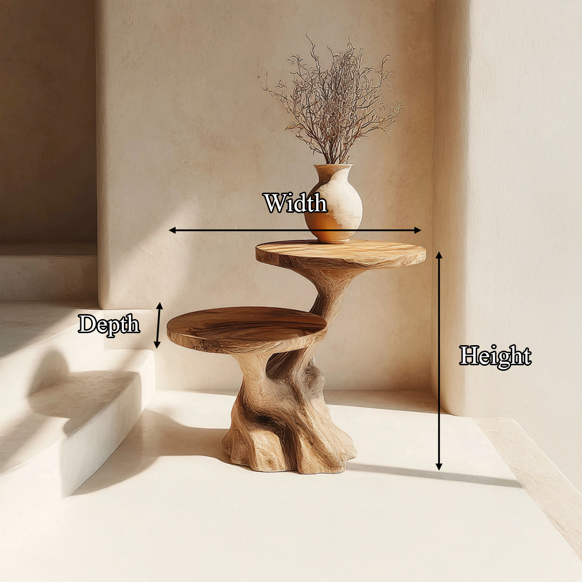 Rustic Side Table Entryway And Living Room SINLSABT097