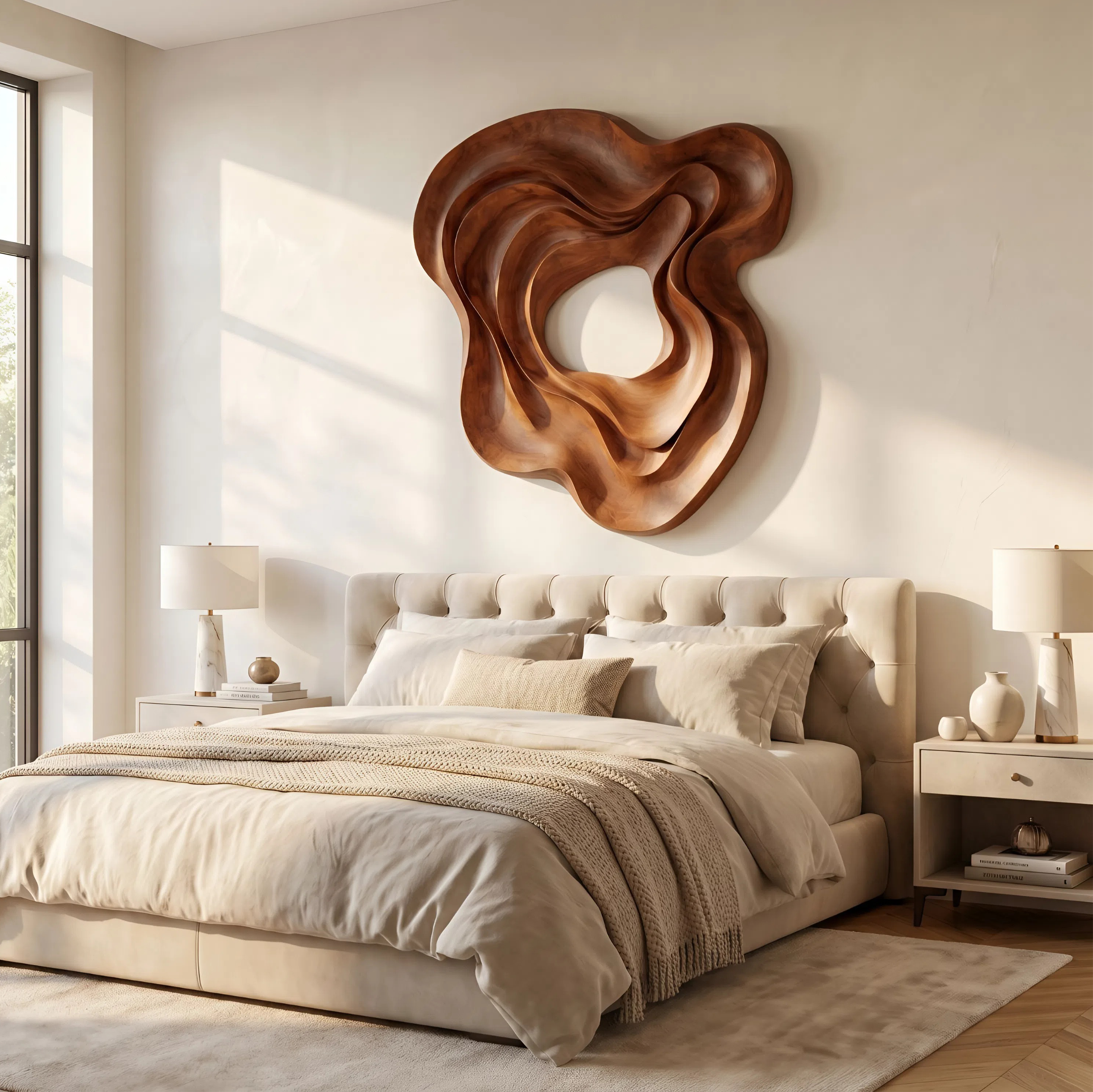 Scandinavian Abstract Wall Panel Decor For Entryway Area SILDTTNWA080