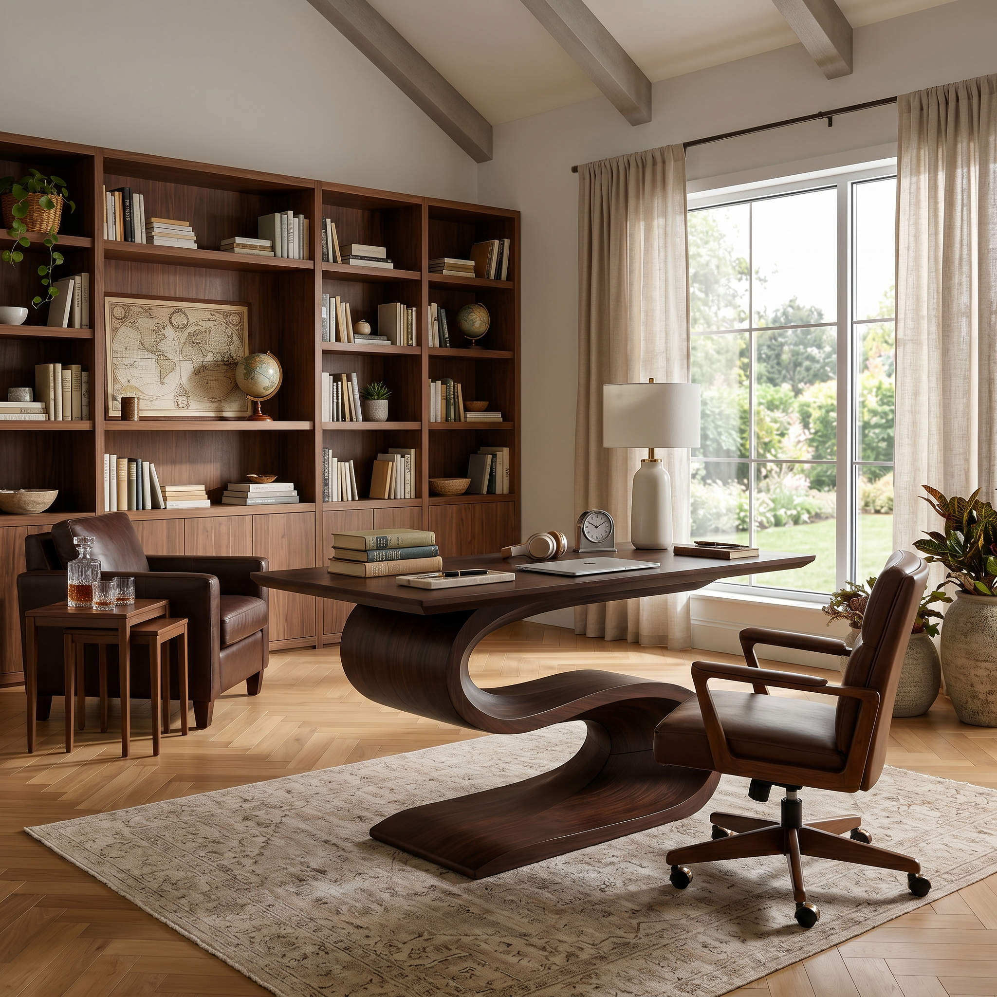 Contemporary Executive Desk For Open Workspace Interior Space SILDTTNDE038