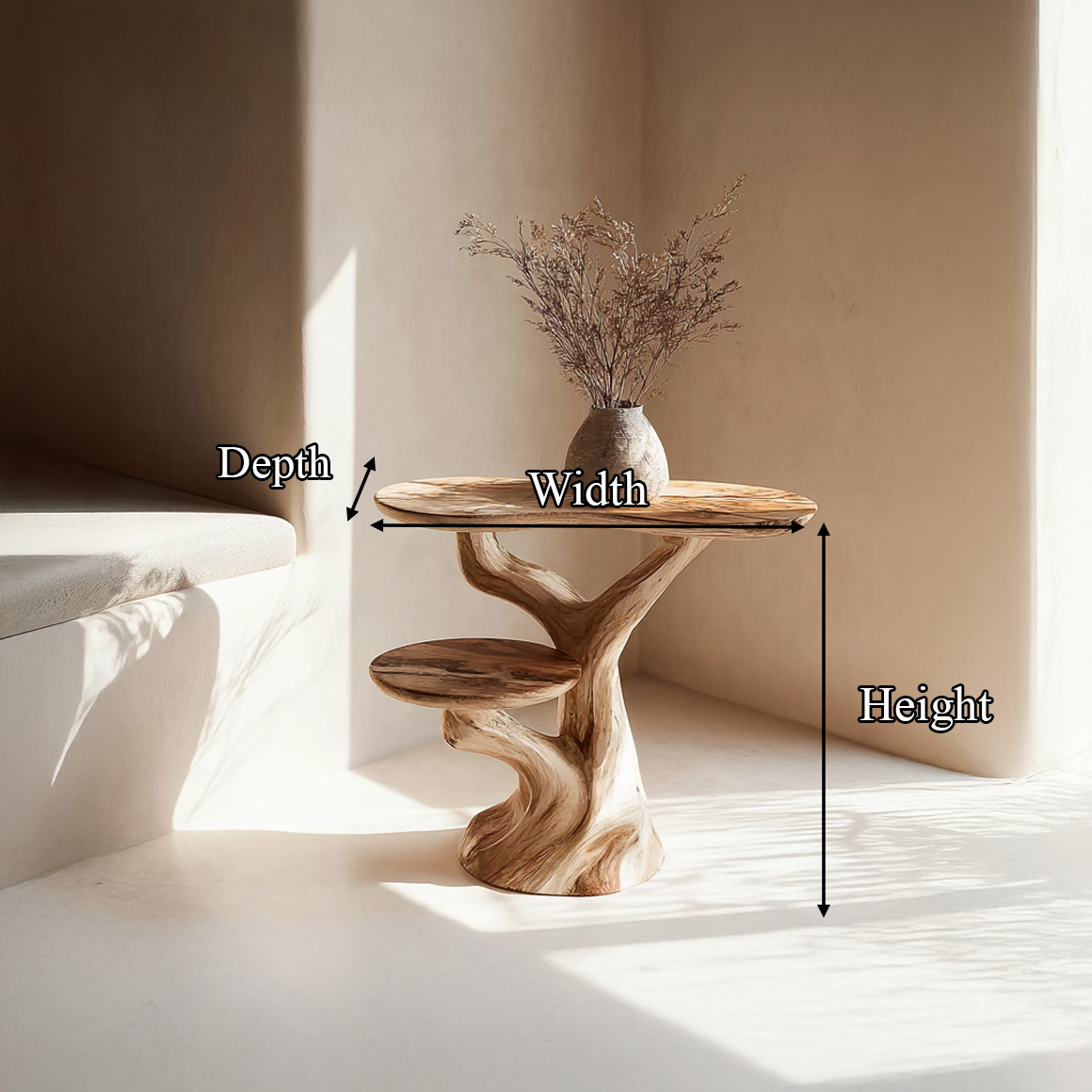 Rustic Side Table Living Room Or Office SINLSABT098