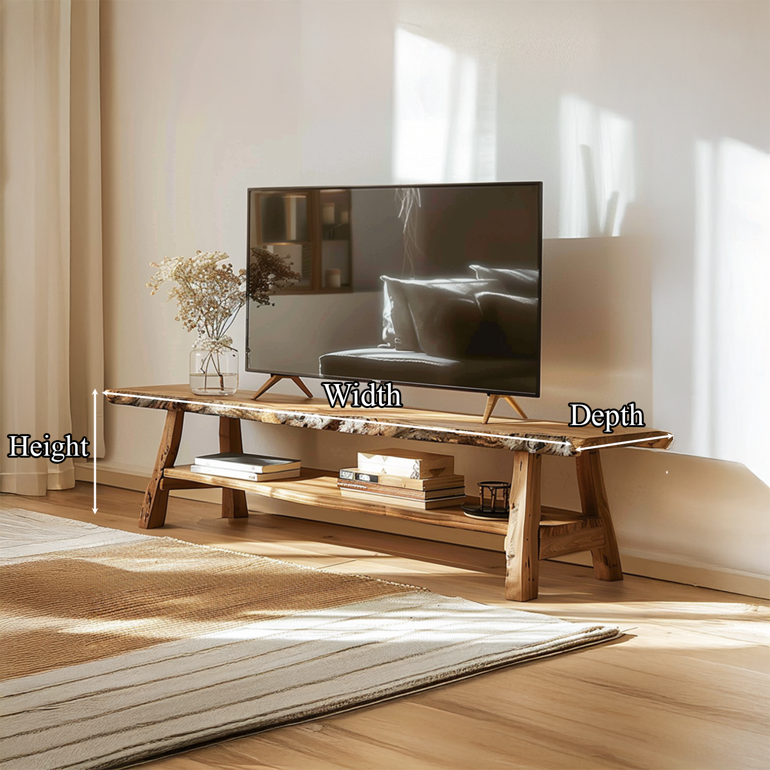 Rustic Console TV Stand Bedroom SINLSACS122