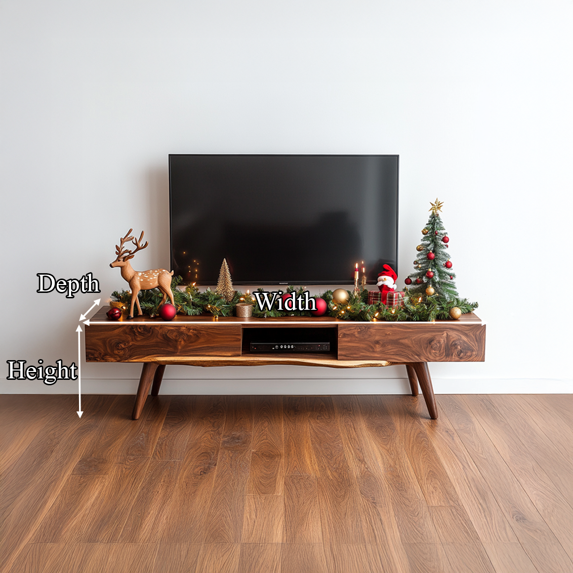 Mid Century Christmas TV Cabinet Modern Living Room SINLSASC221