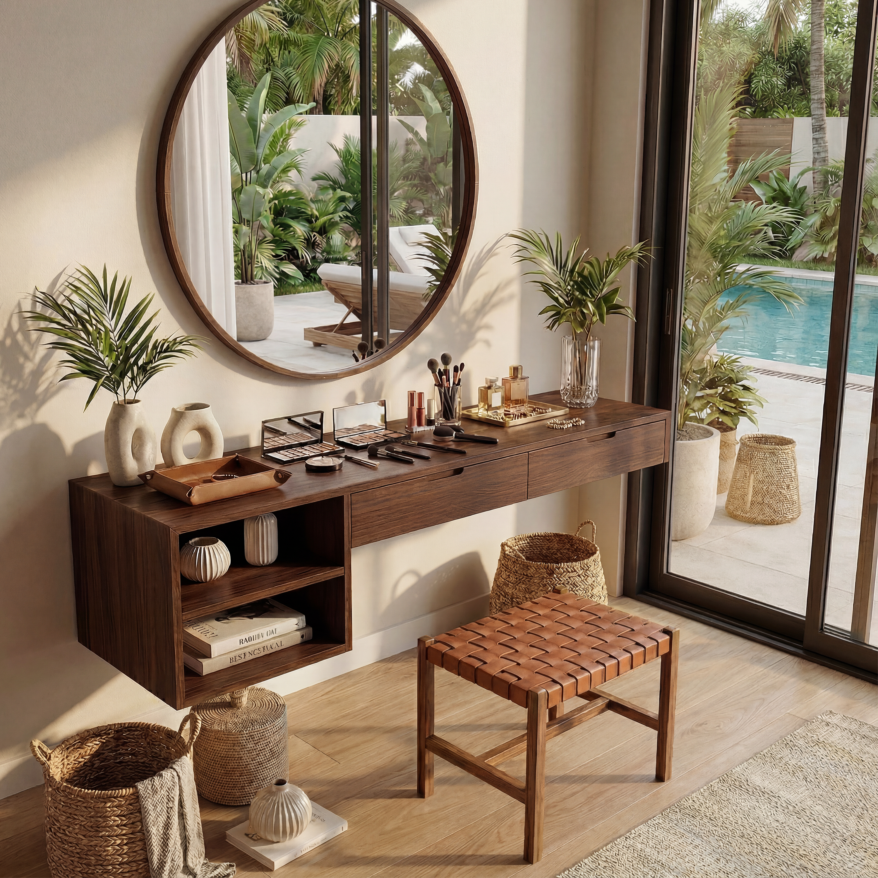 Organic Vanity Table Dressing Room Makeup Area Personal Space SILDTTRMV017