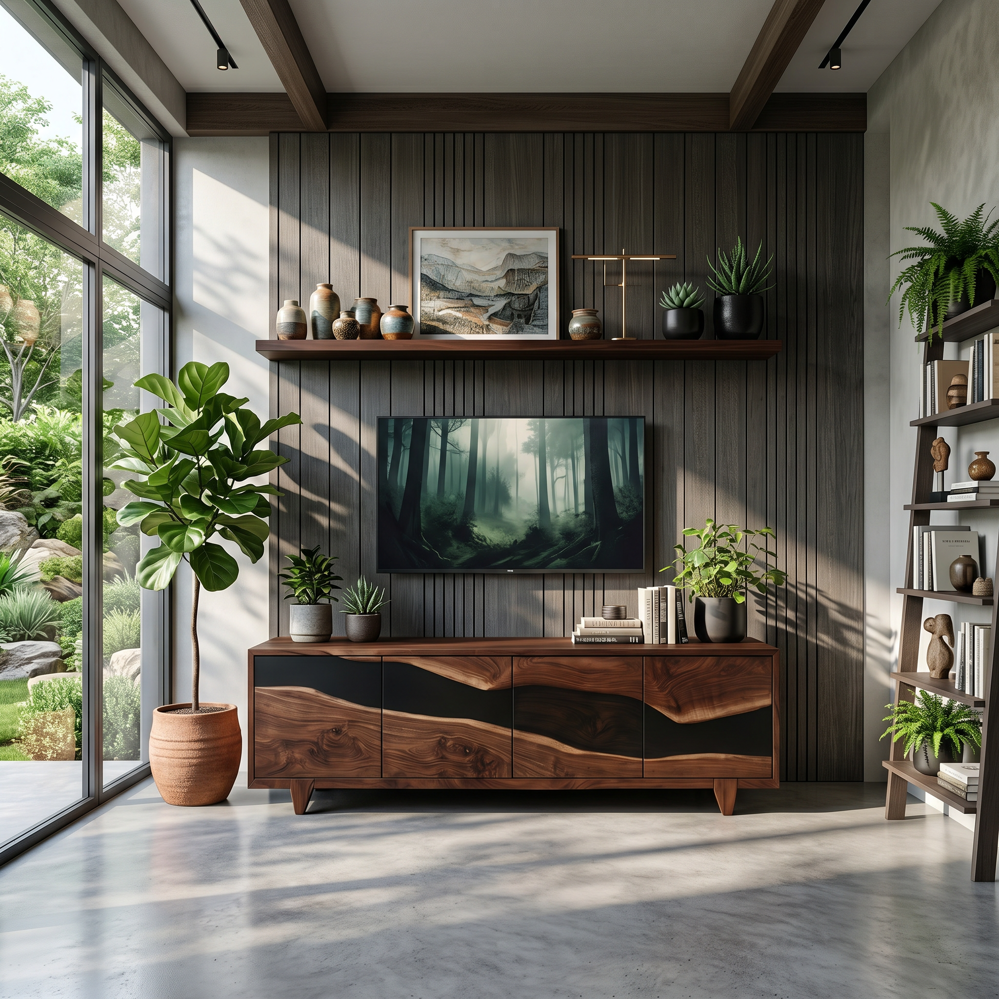 Farmhouse Solid Wood Media Console For Home Decor SILDTTNTVC095