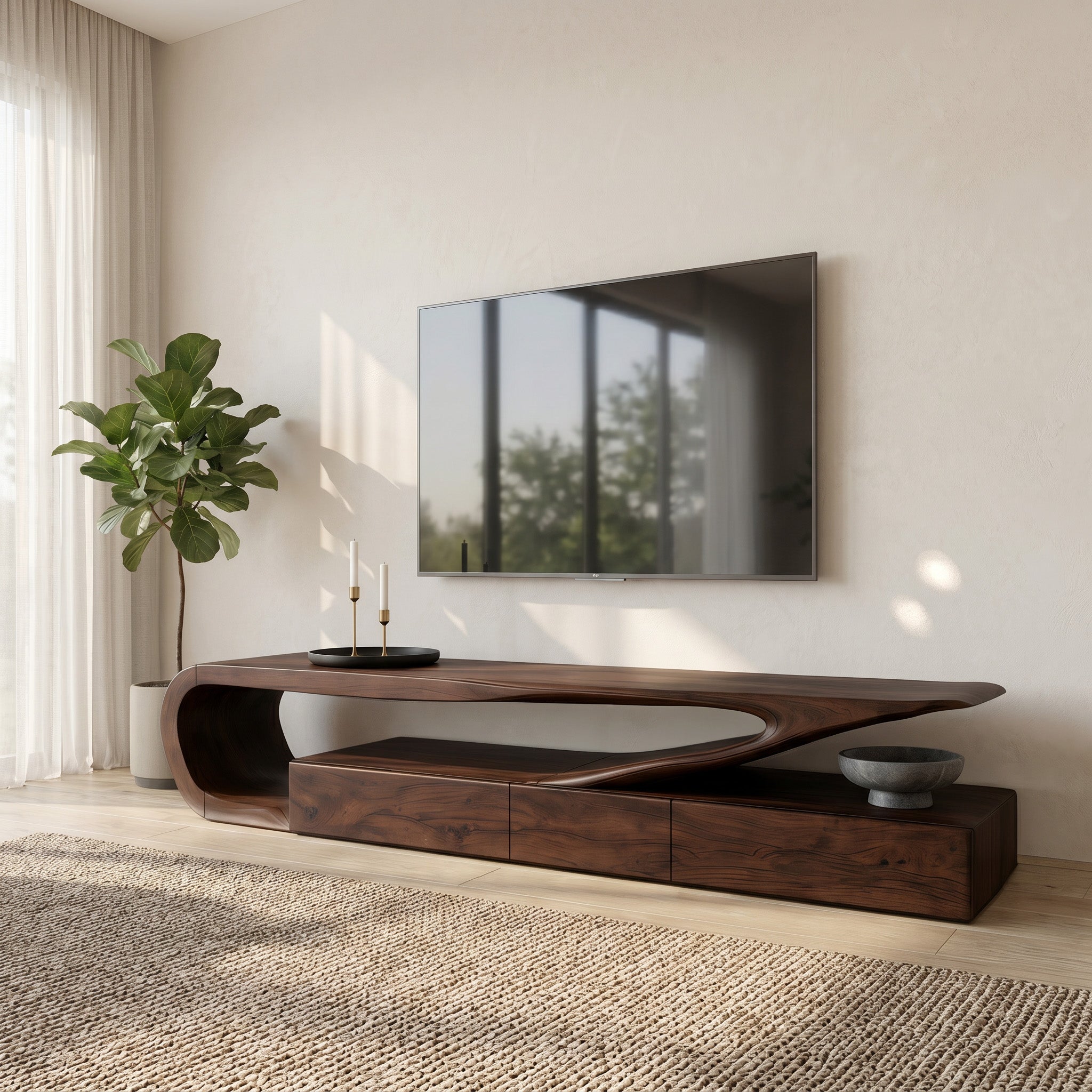 Minimalist TV Console For Living Room RTTHHNTVC085