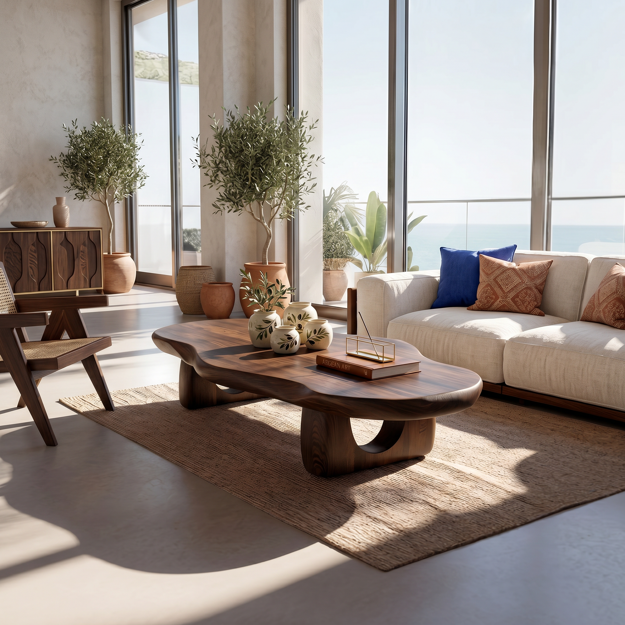 Modern Live Edge Coffee Table Solid Wood For Entryway Style SILDTTRCF032