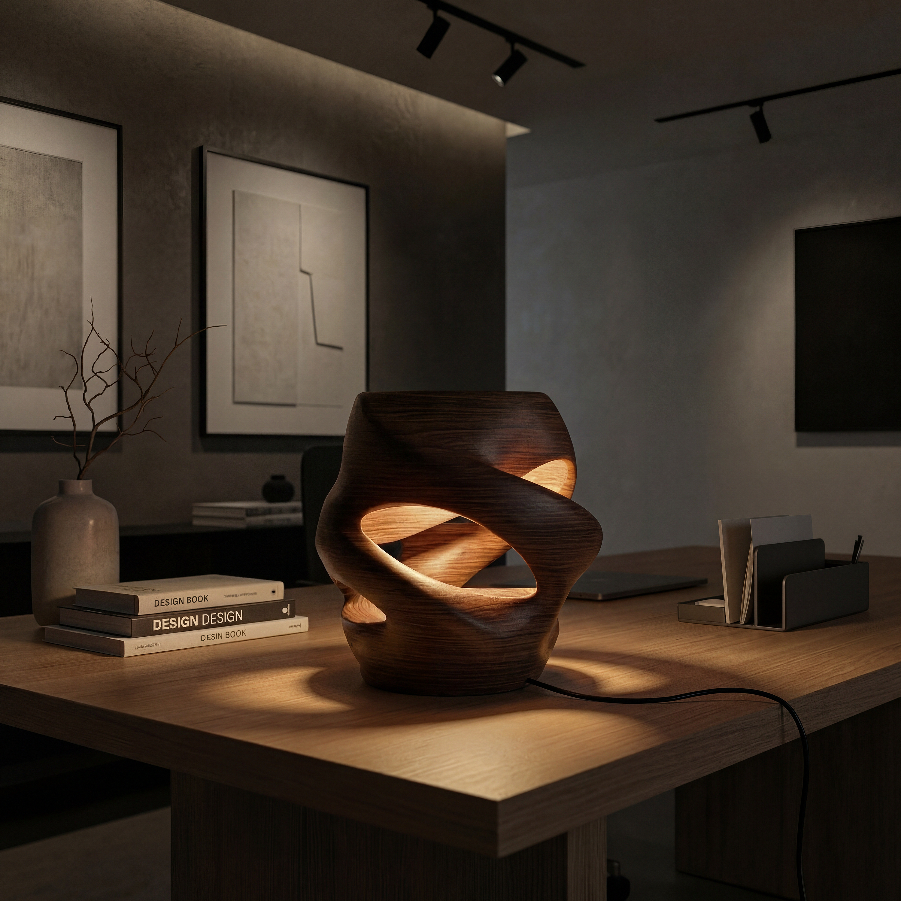 Contemporary Sculptural Lamp Dining Room Kitchen Island Corner Space SILDTTRLAM026