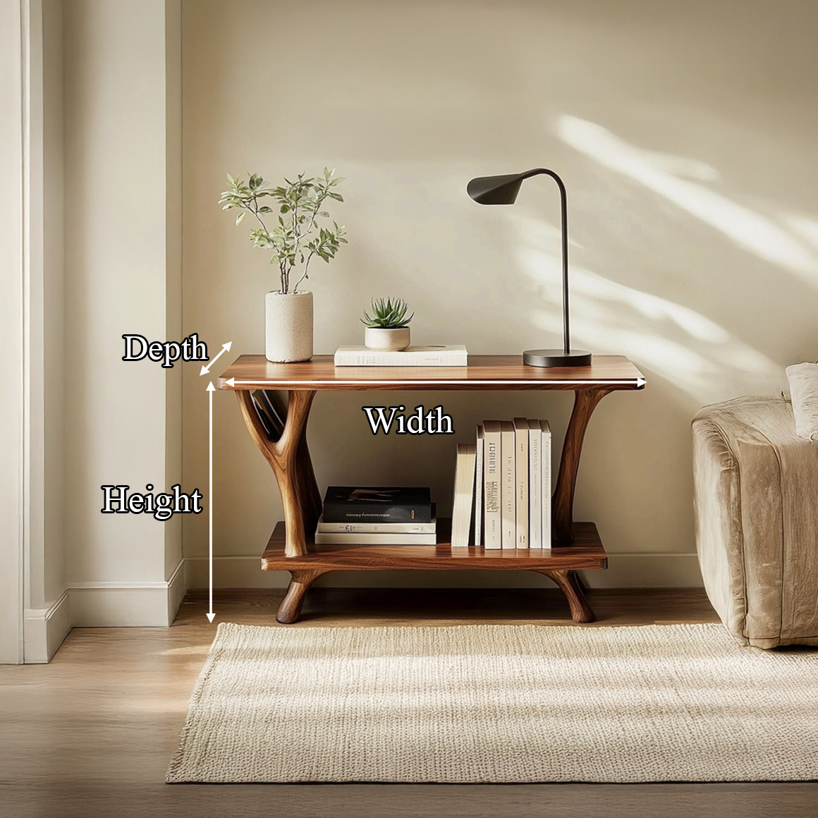 Mid Century Side Table Living Room SINLSABT104