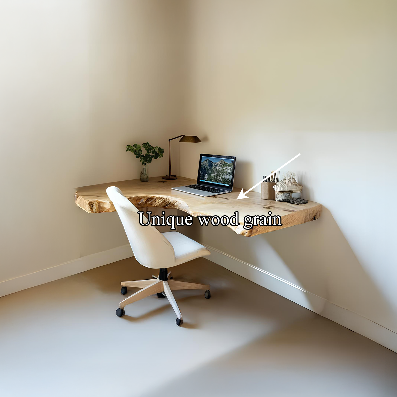 Mid Century Floating Desk Bedroom Study SINLSAFL101