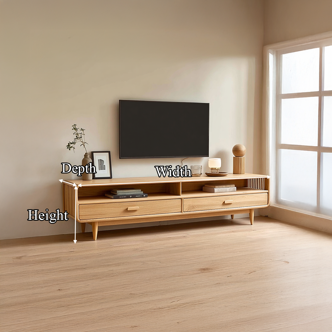 Mid Century TV Cabinet Modern Living Room Furniture SINLSASC231