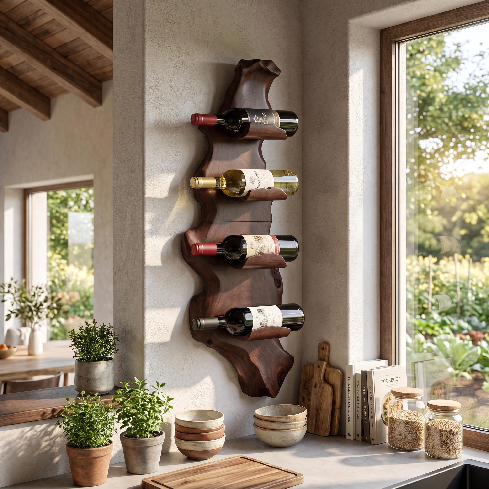 Handcrafted Wine Stand For Furniture Dining Setup SILDTTNWH015