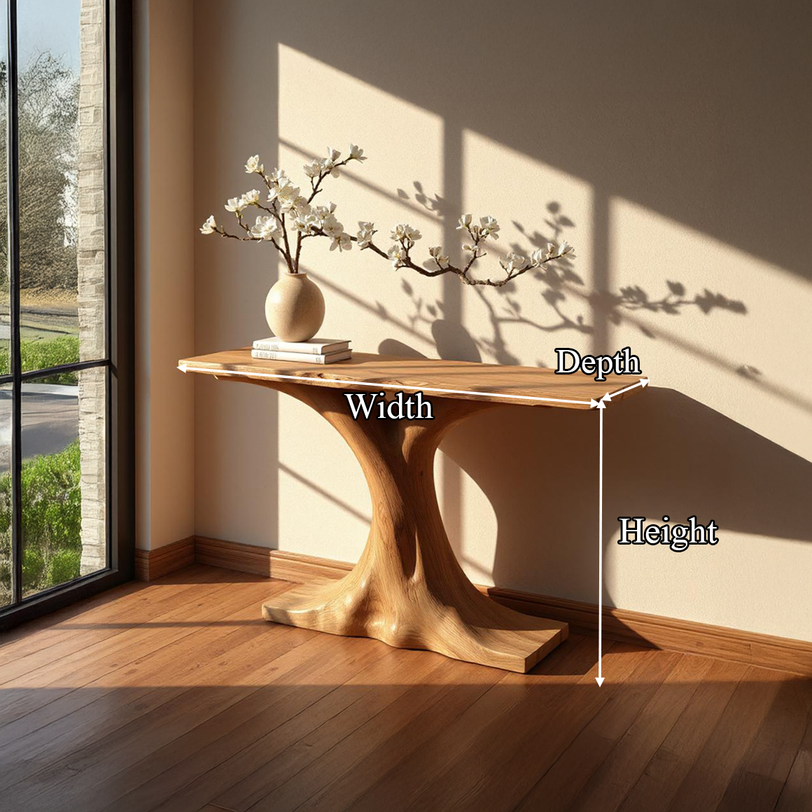 Rustic Console Table Hallway Accent Living Room SINLSACS272