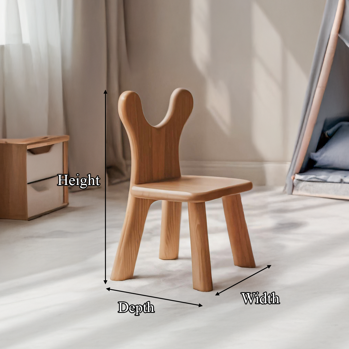 Scandinavian Minimal Kids Chair Kids Room Or Lounge Area SINLSAWC023