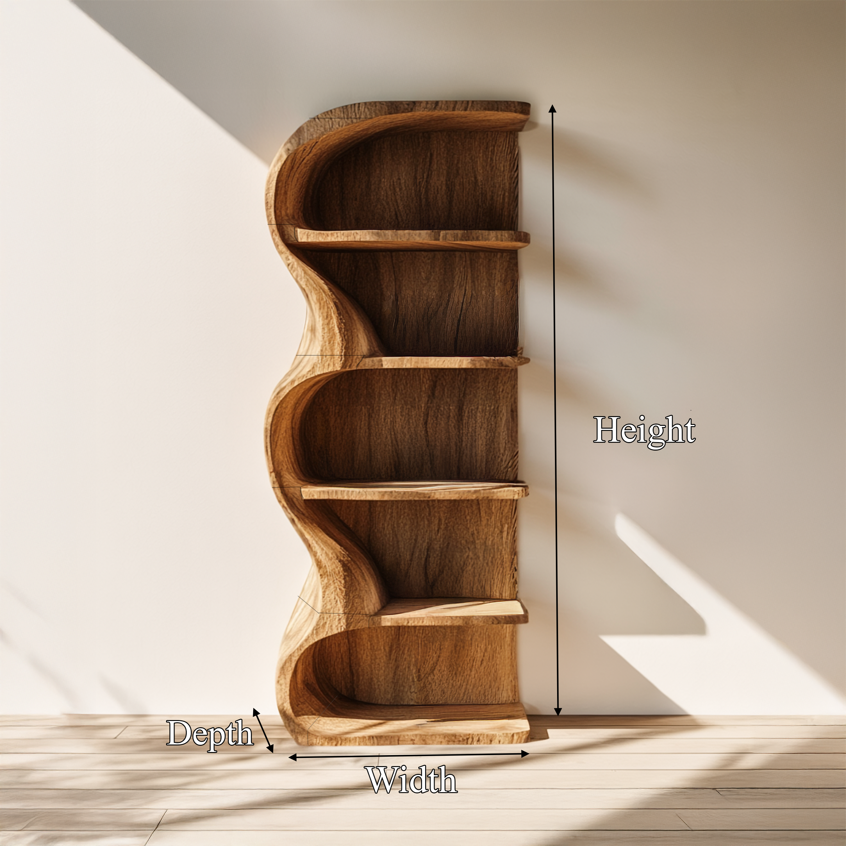 Rustic Organic Bathroom Shelf Bathroom Interior Storage Display SINLSASC321