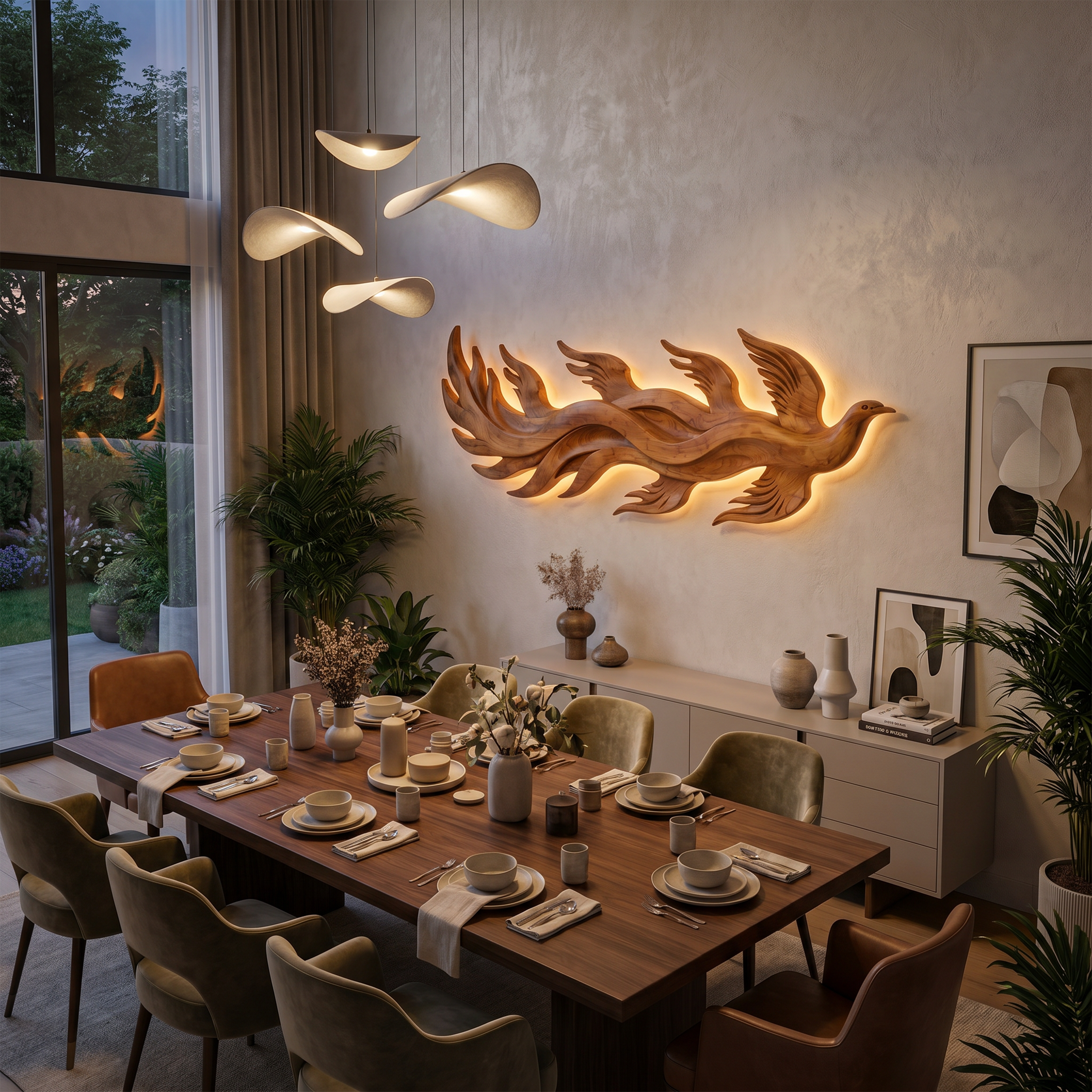 Minimalist Dimensional Wall Art For Luxury Suite Interior SILDTTNWA117