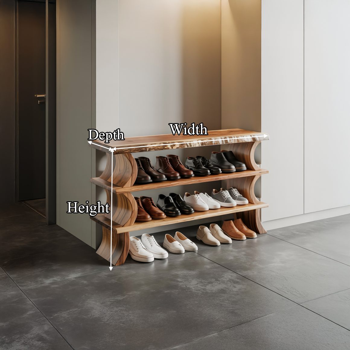 Contemporary Flow Shoe Bench Entryway And Mudroom SINLSASB082