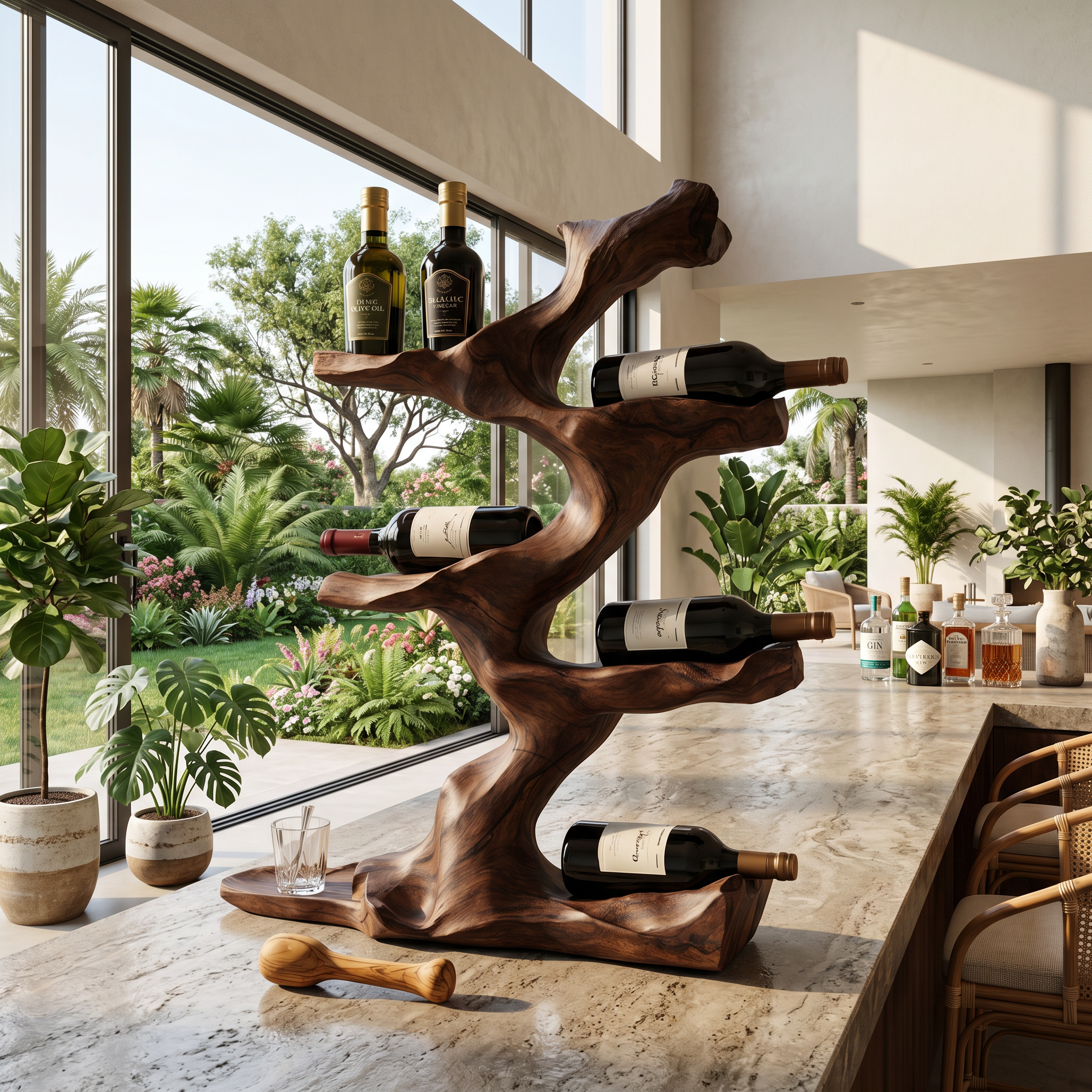 Rustic Wine Holder For Furniture Display Shelf Ideas SILDTTNWH010