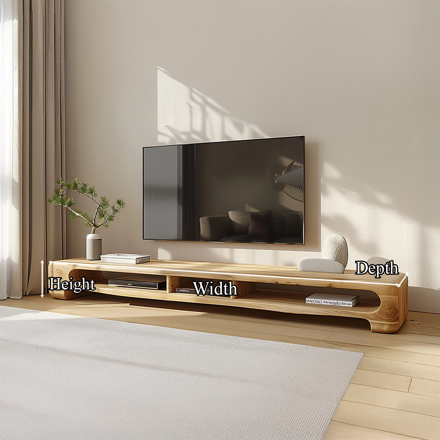 Modern Minimal Media Unit For Living Room And Apartment SINLSACS120