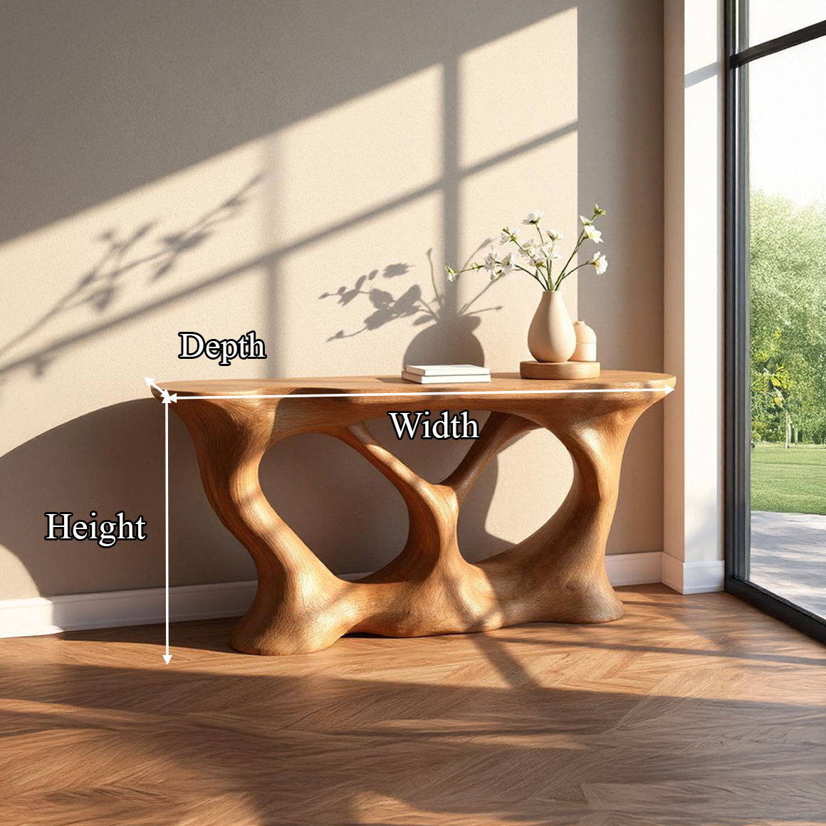 Rustic Branch Console Table Hallway Accent Living Room SINLSACS271