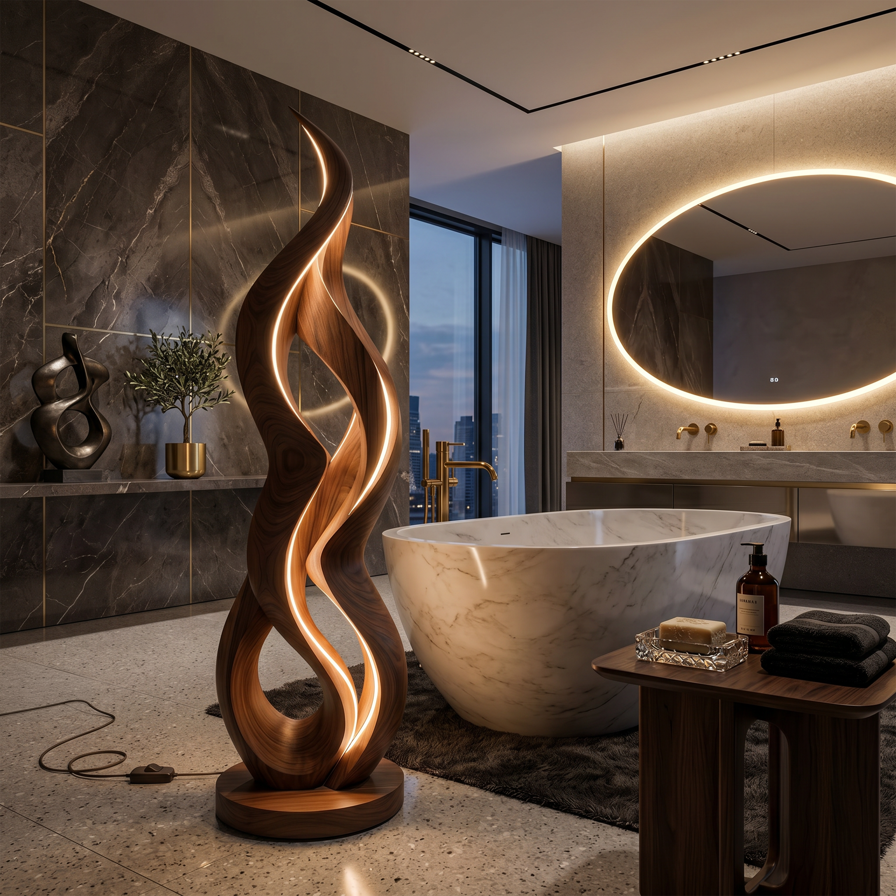 Minimalist Halo Floor Lamp For Modern Interior SILDTTNLAM010