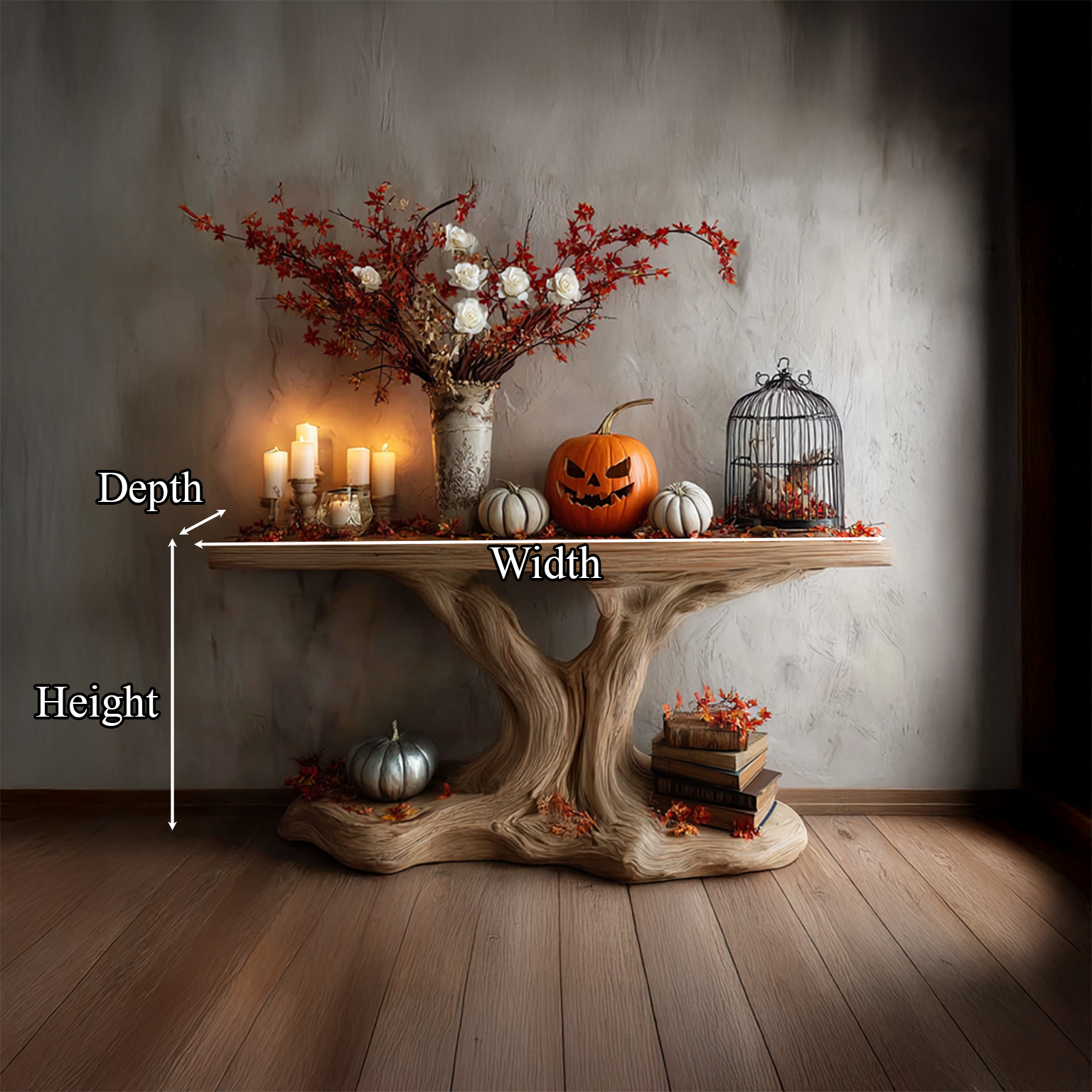 Rustic Tree Console Living Room SINLSACS141