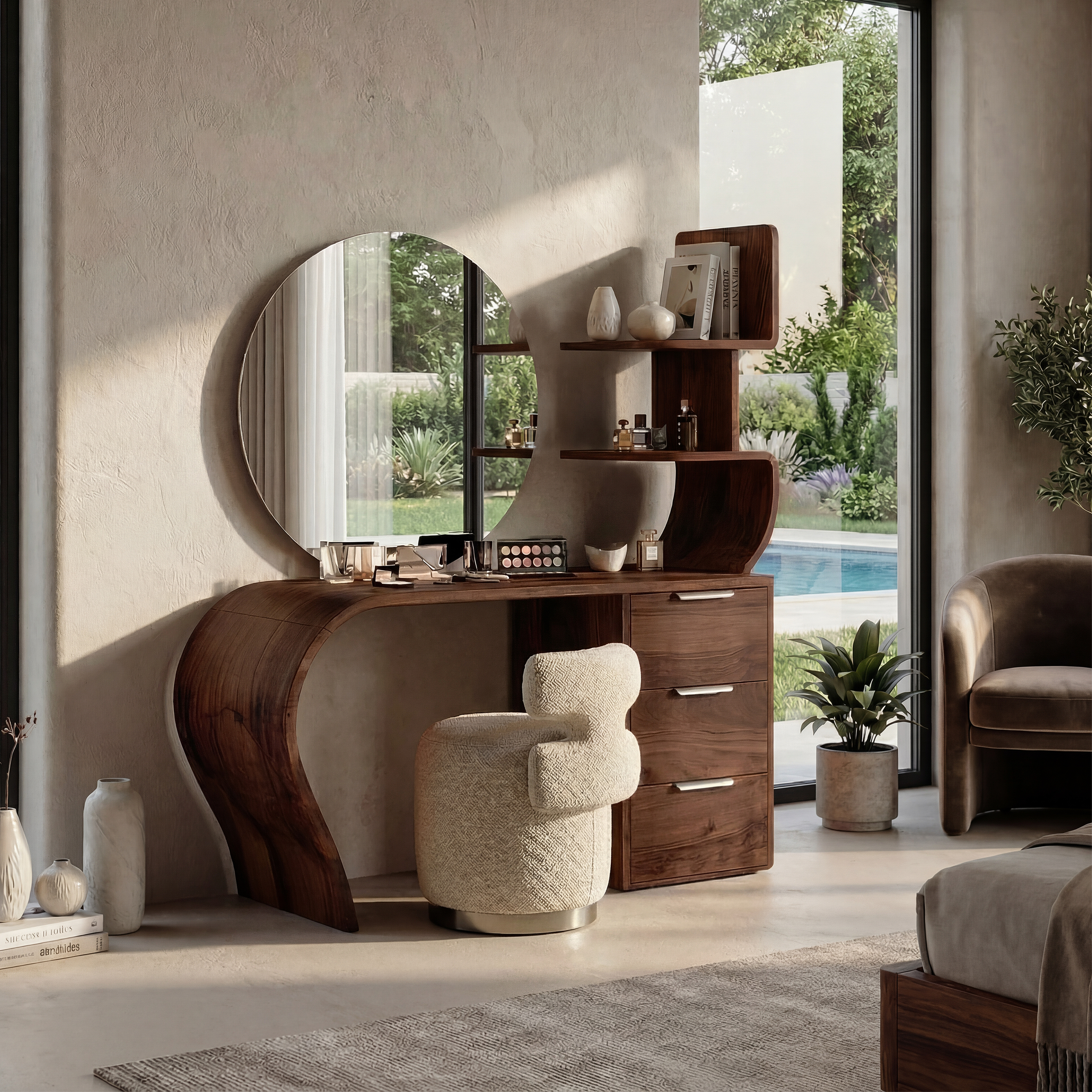Boho Makeup Vanity Desk Bedroom Dressing Area Beauty Space SILDTTRMV008