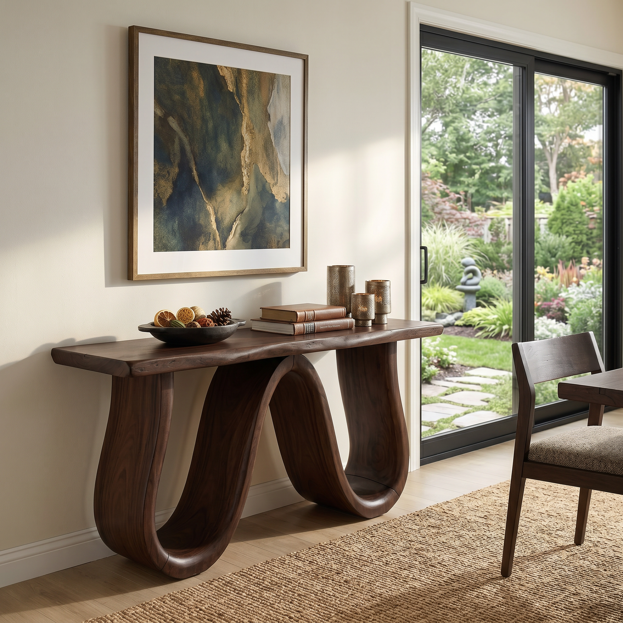 Organic Wood Hallway Table For Dining Room Furniture SILDTTRCS053