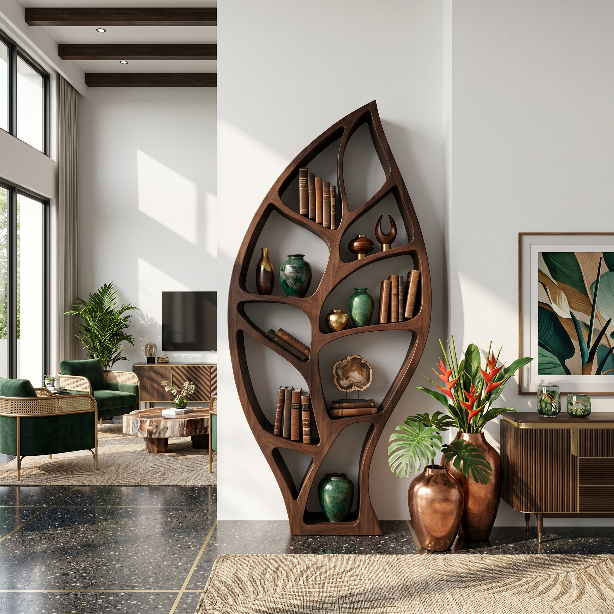 Minimalist Open Bookcase For Modern Home Office SILDTTNBS043