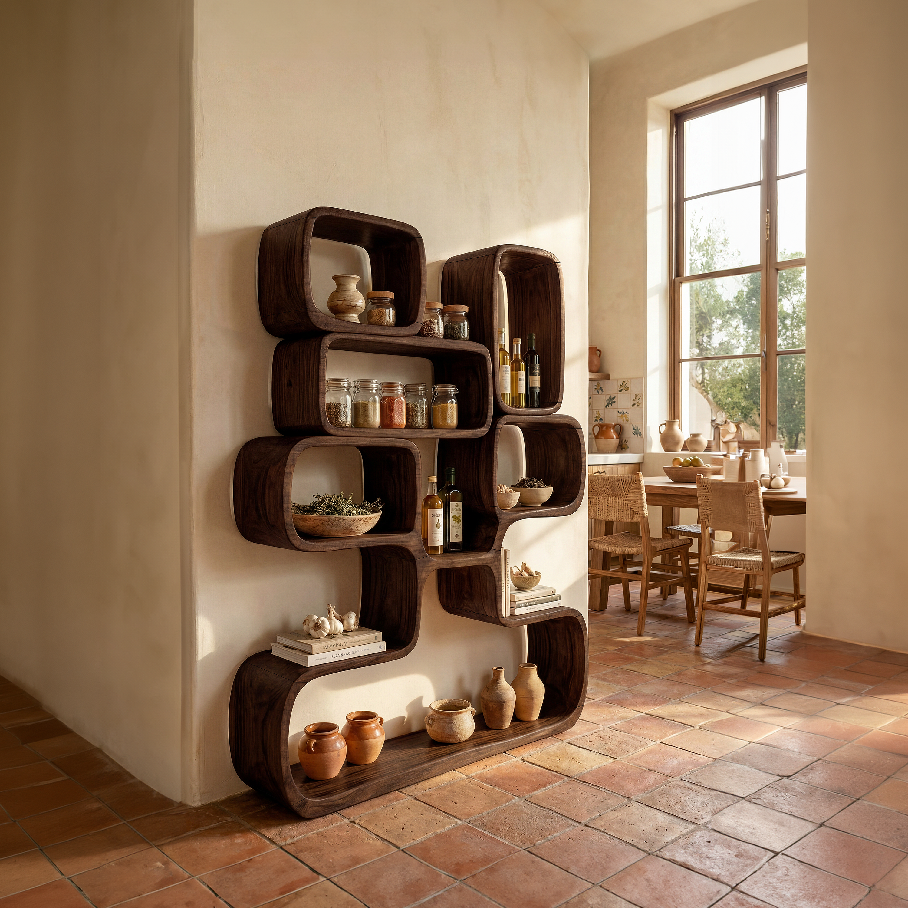 Modern Artistic Bookshelf Living Room Corner SILDTTRBS020