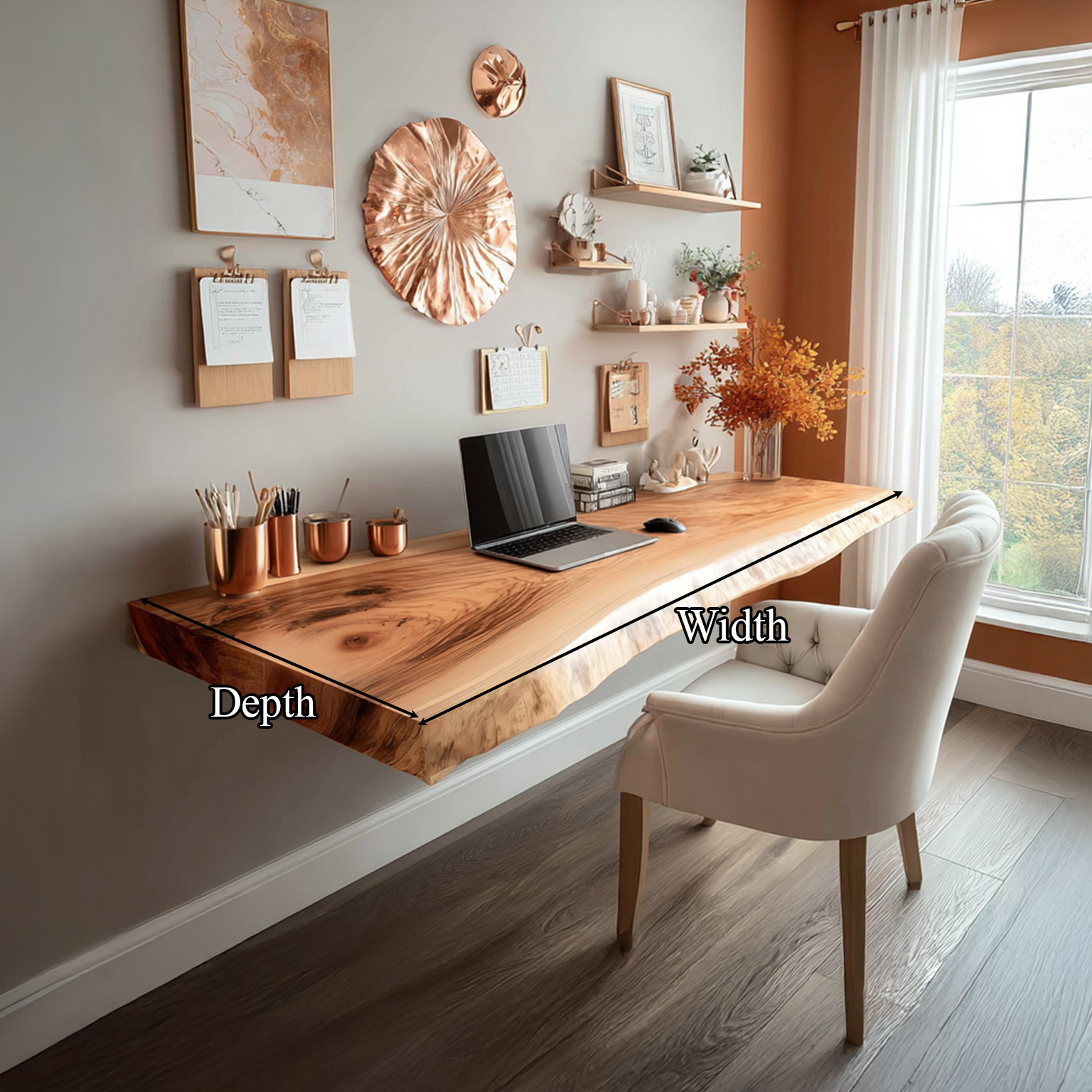 Rustic Floating Desk Studio Apartment SINLSAFL089