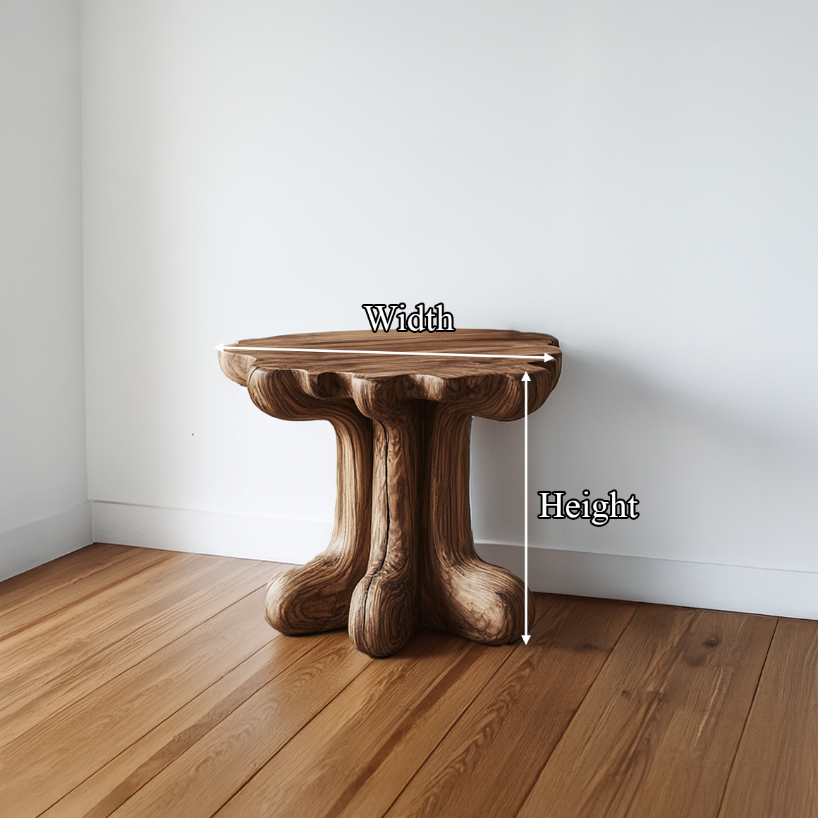 Rustic End Table Christmas Natural Living Room Display SINLSABT215