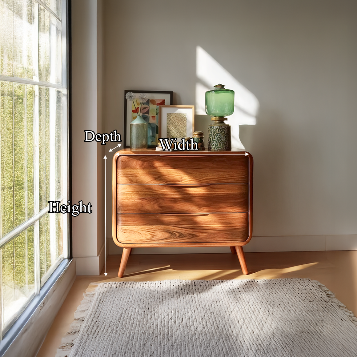 Mid Century Storage Cabinet Bedroom Or Living Room SINLSASC148