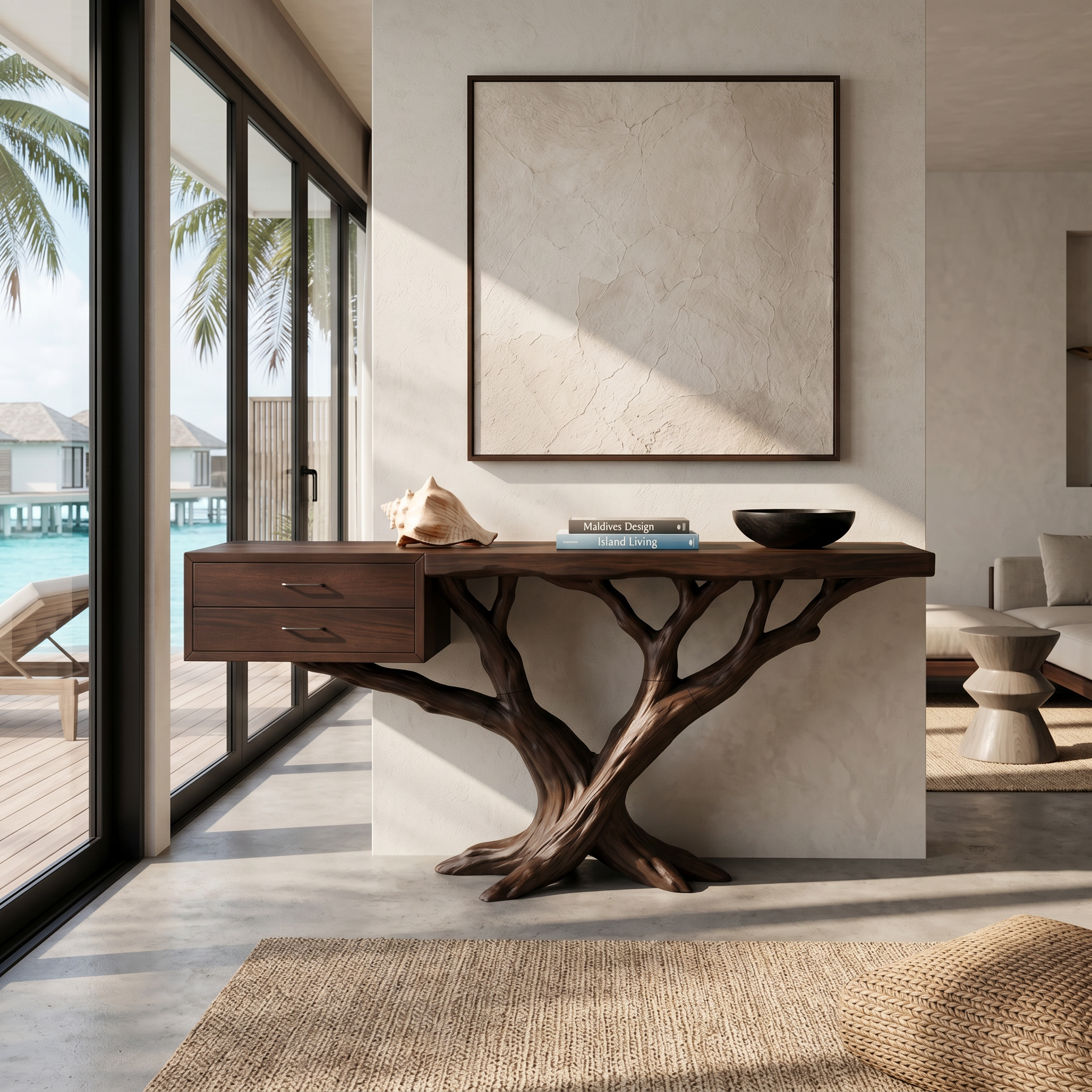 Modern Tree Root Console Table Luxury Entryway SILDTTRCS093