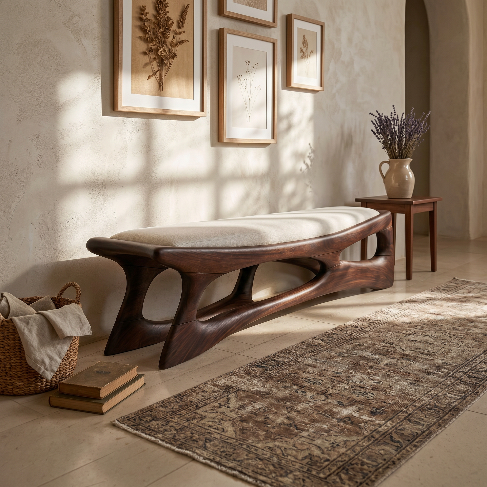 Scandinavian Wooden Bench Lake House SILDTTRBEN072